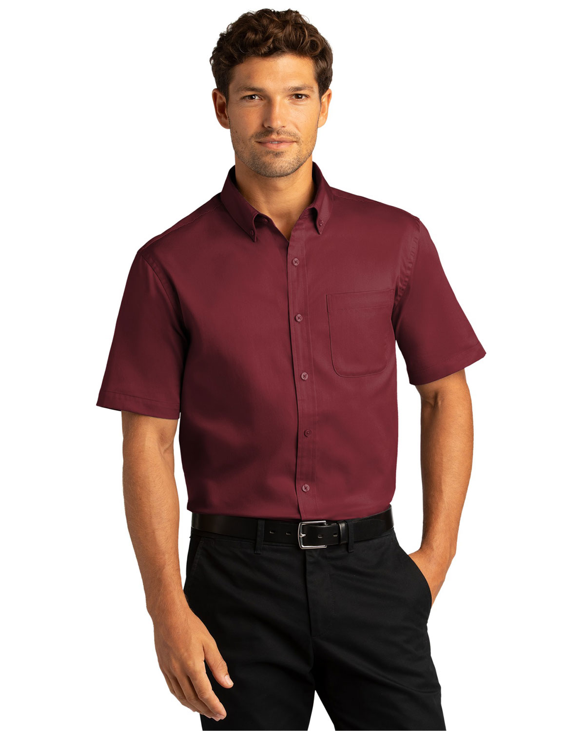Port Authority W809 Short Sleeve SuperPro React Twill Shirt