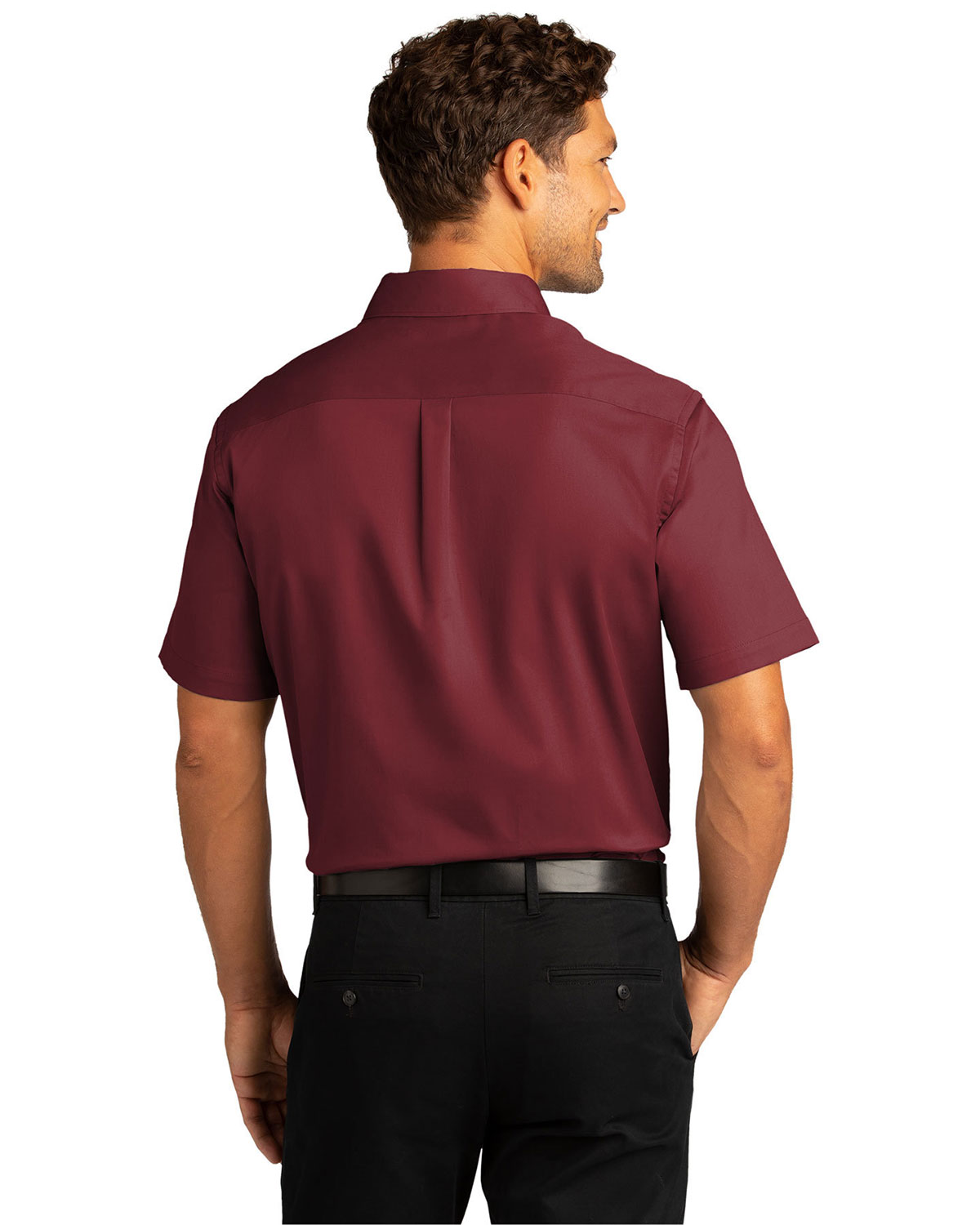 Port Authority W809 Short Sleeve SuperPro React Twill Shirt view 2