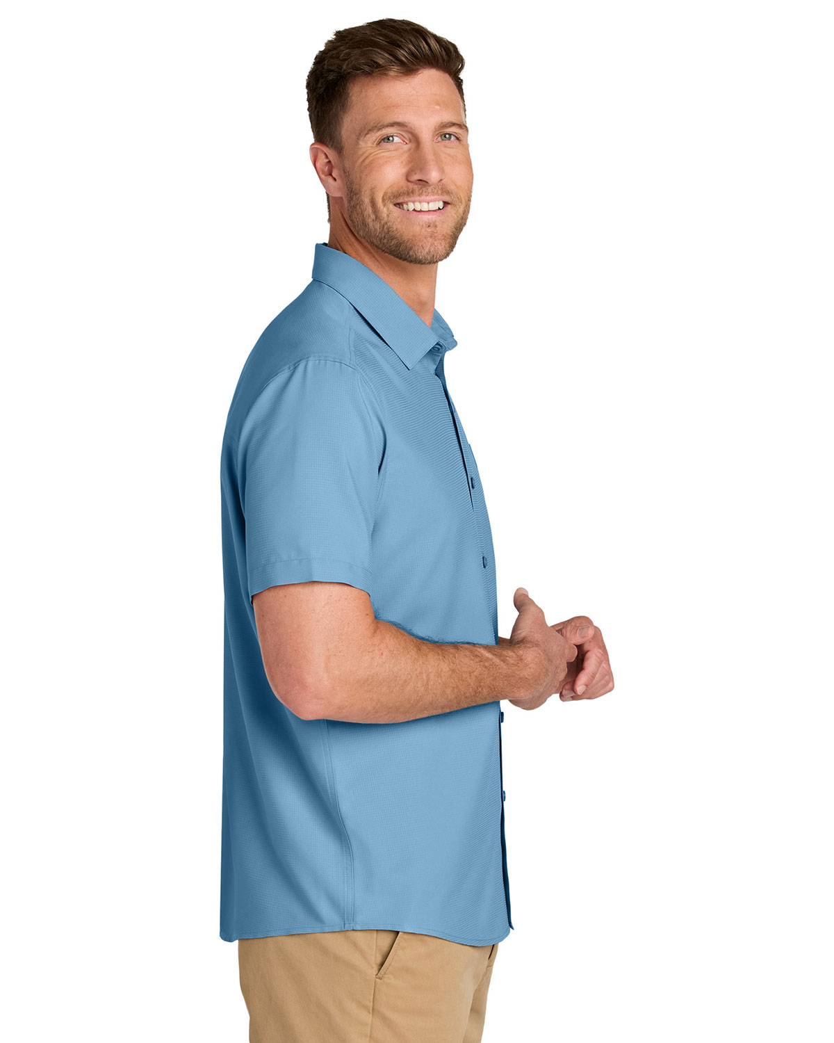 Port Authority W963 Short Sleeve UV Dockside Shirt view 3