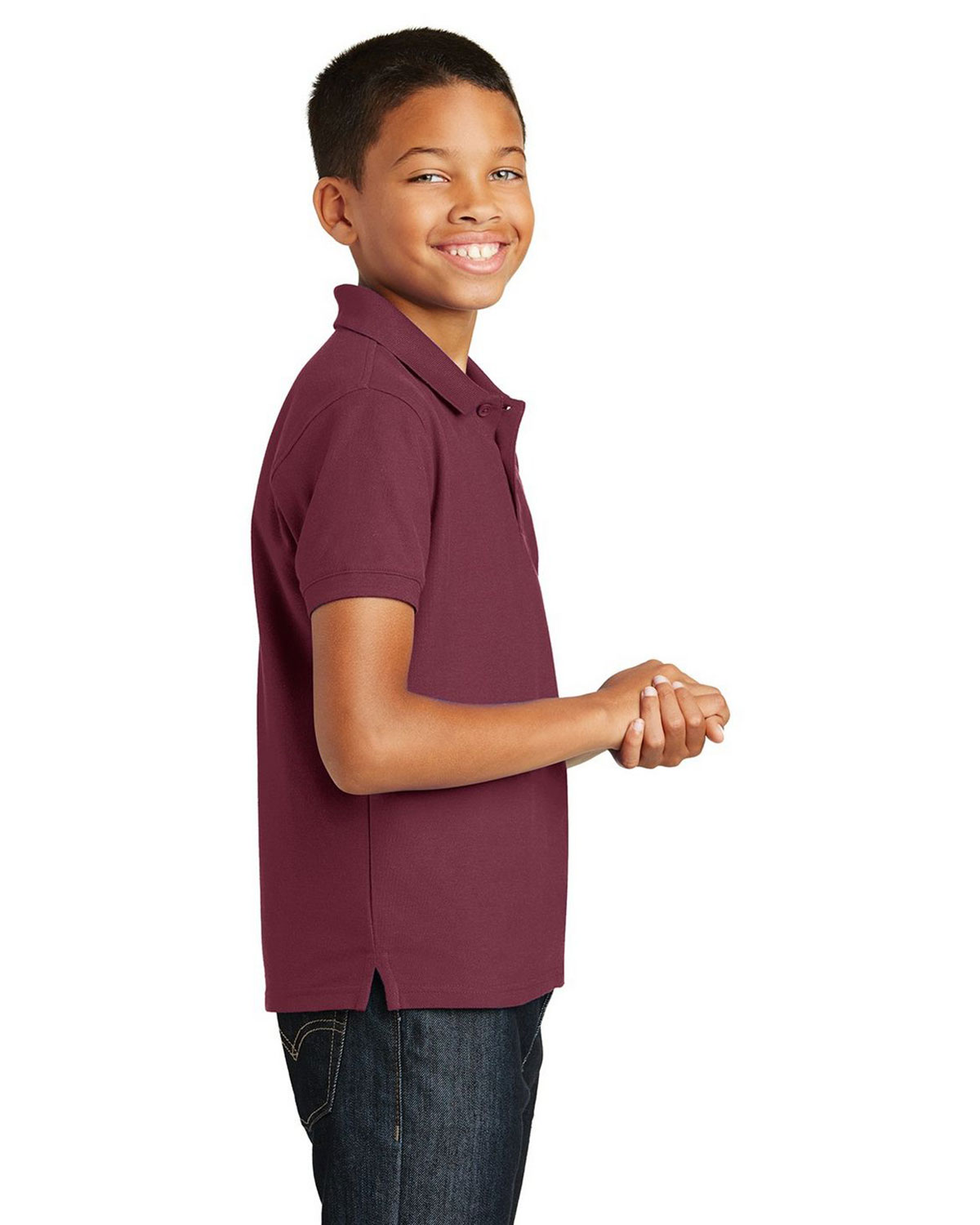 Port Authority Y100 Youth Core Classic Pique Polo view 3
