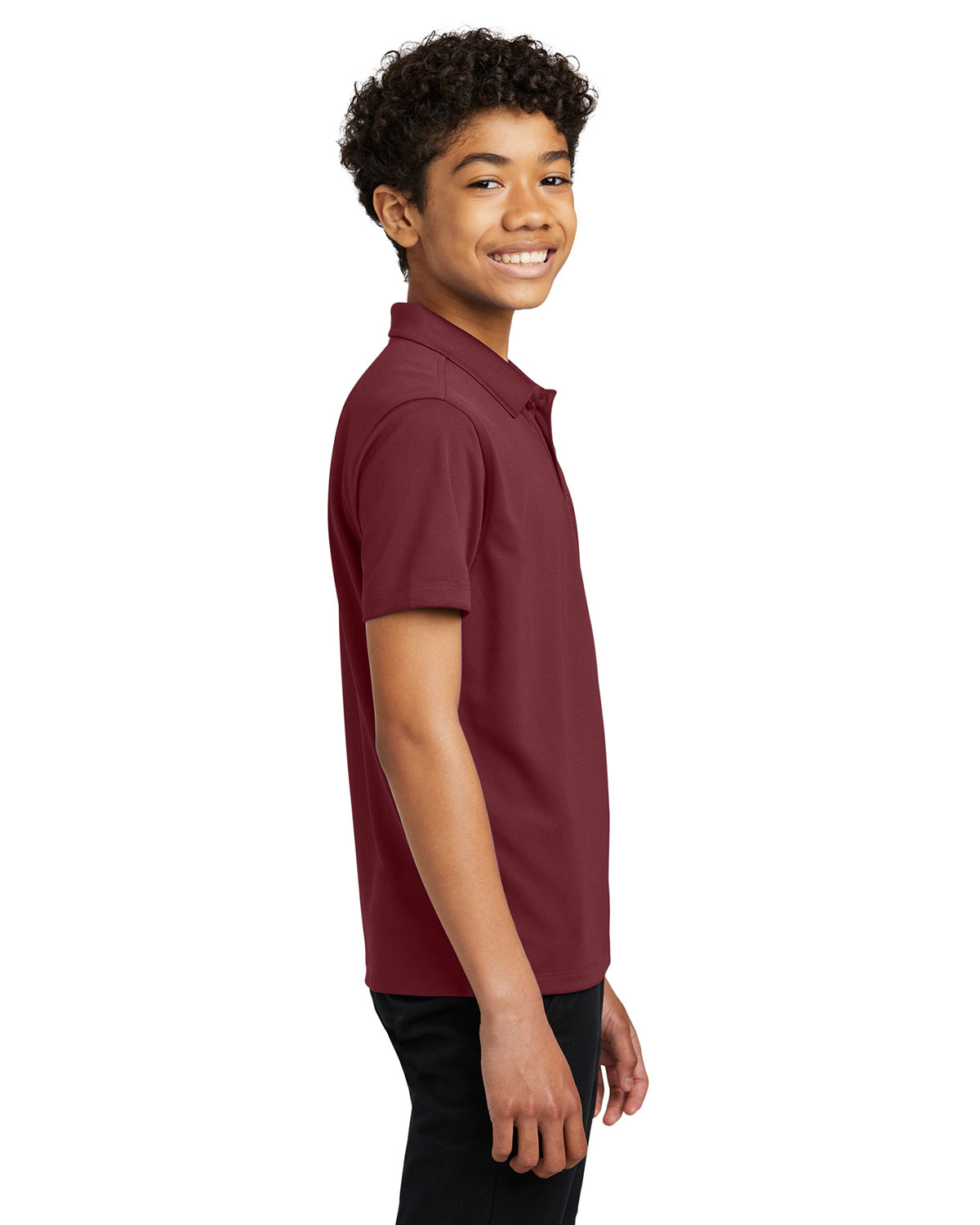Port Authority Y110 Youth Dry Zone UV Micro-Mesh Polo view 3