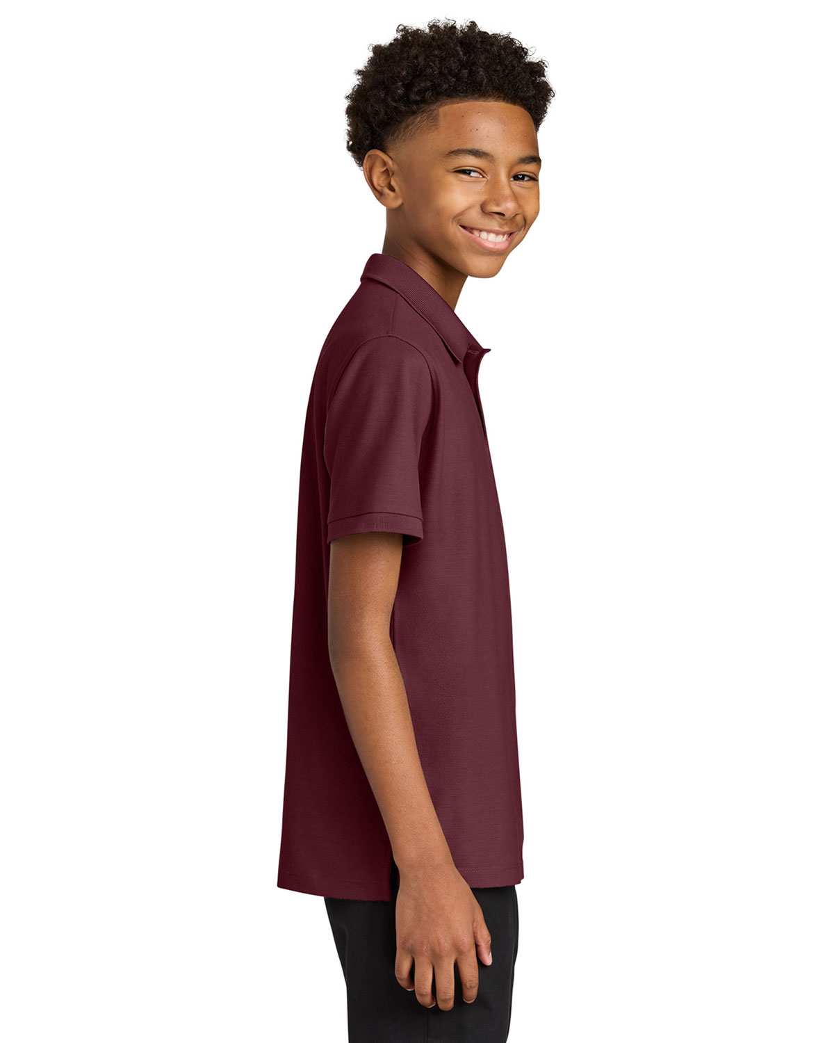 Port Authority Y200 Youth Wearever Signature Pique Polo view 3