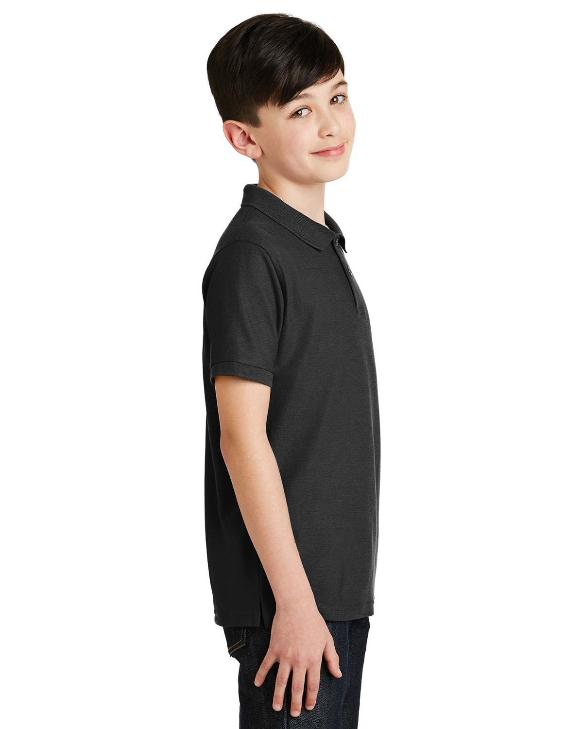 Port Authority Y500 Youth Silk Touch Polo view 3