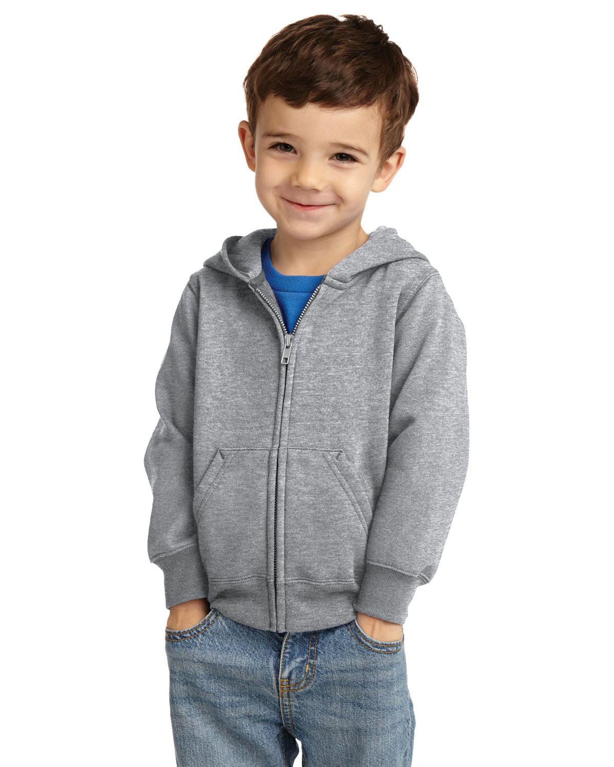 Port & Company CAR78TZH Toddler Core Fleece Full-Zip Hooded Sweatshirt