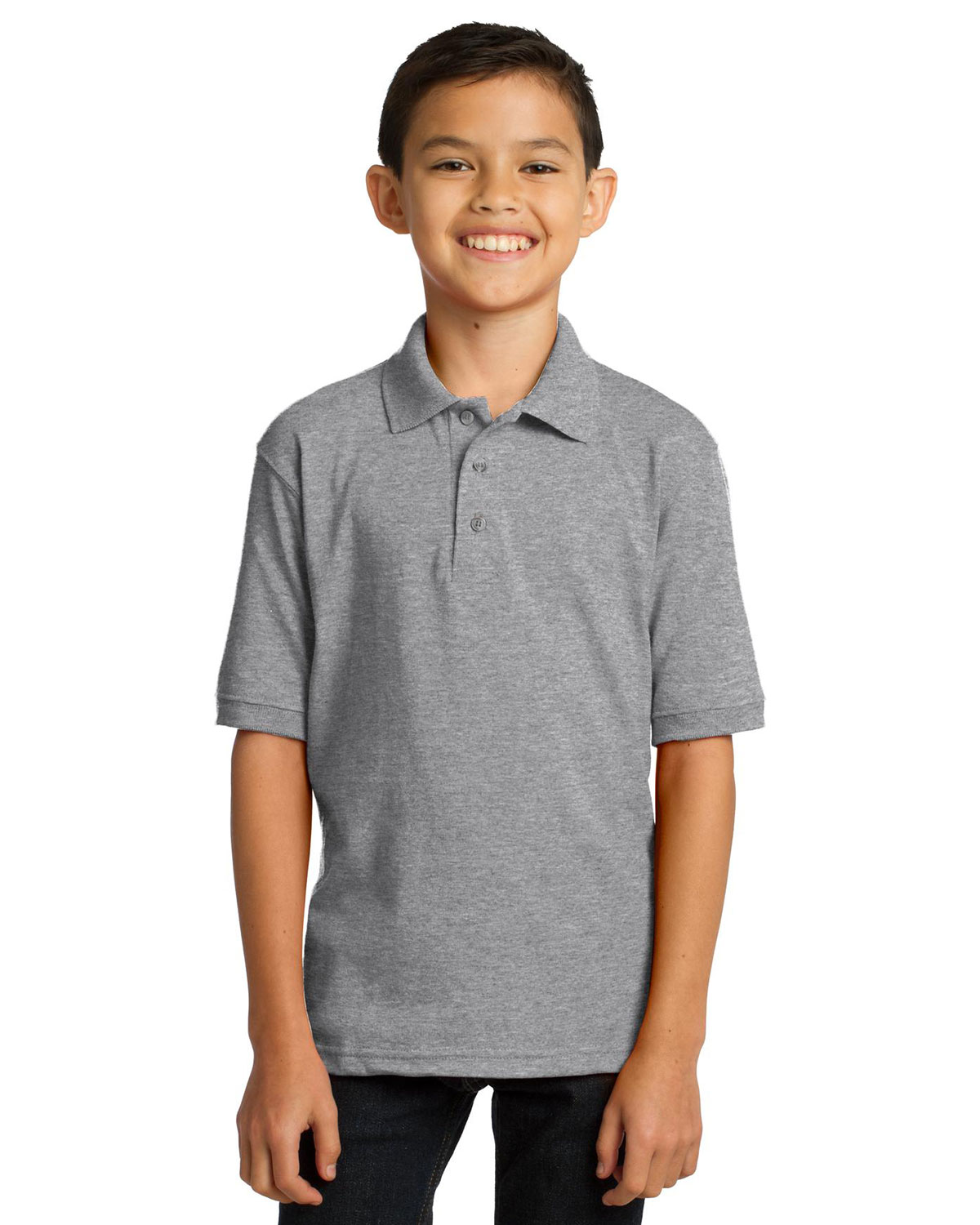Port & Company KP55Y Youth Core Blend Jersey Knit Polo