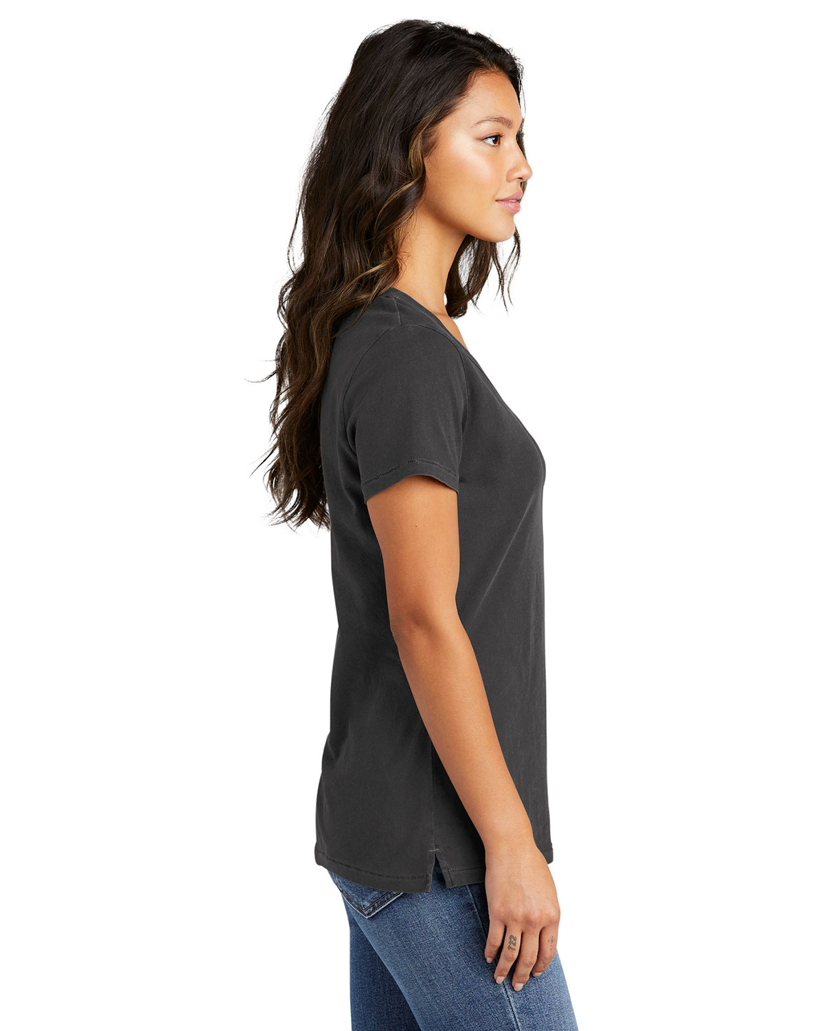 Port & Company LPC099V Women's Beach Wash Garment-Dyed V-Neck Tee view 3