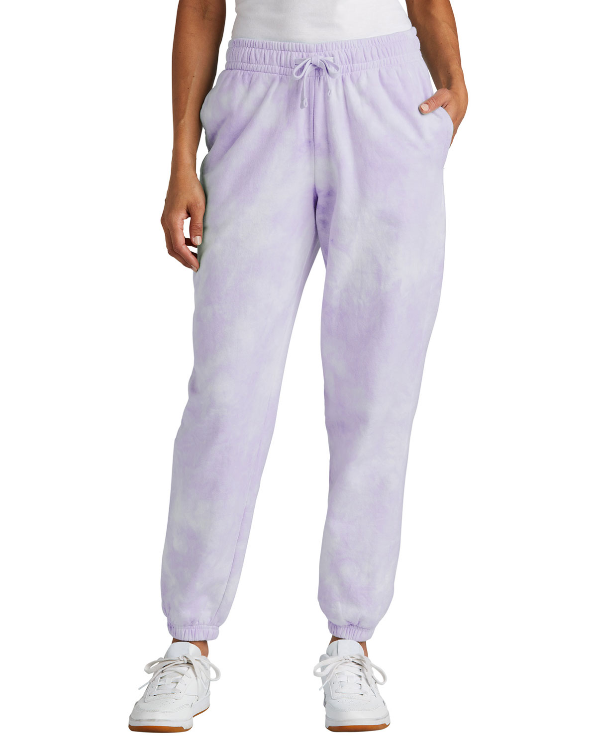 Port & Company LPC140P Women's Beach Wash Cloud Tie-Dye Sweatpant