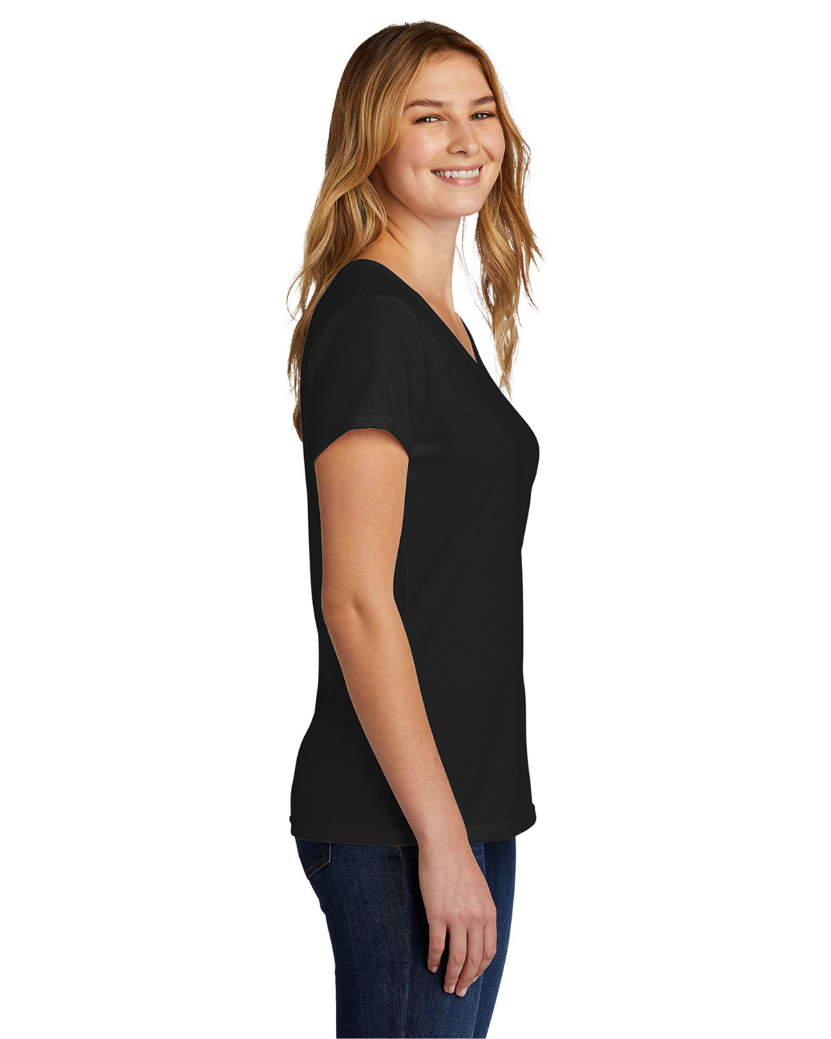 Port & Company LPC330V Women's Tri-Blend V-Neck Tee view 3