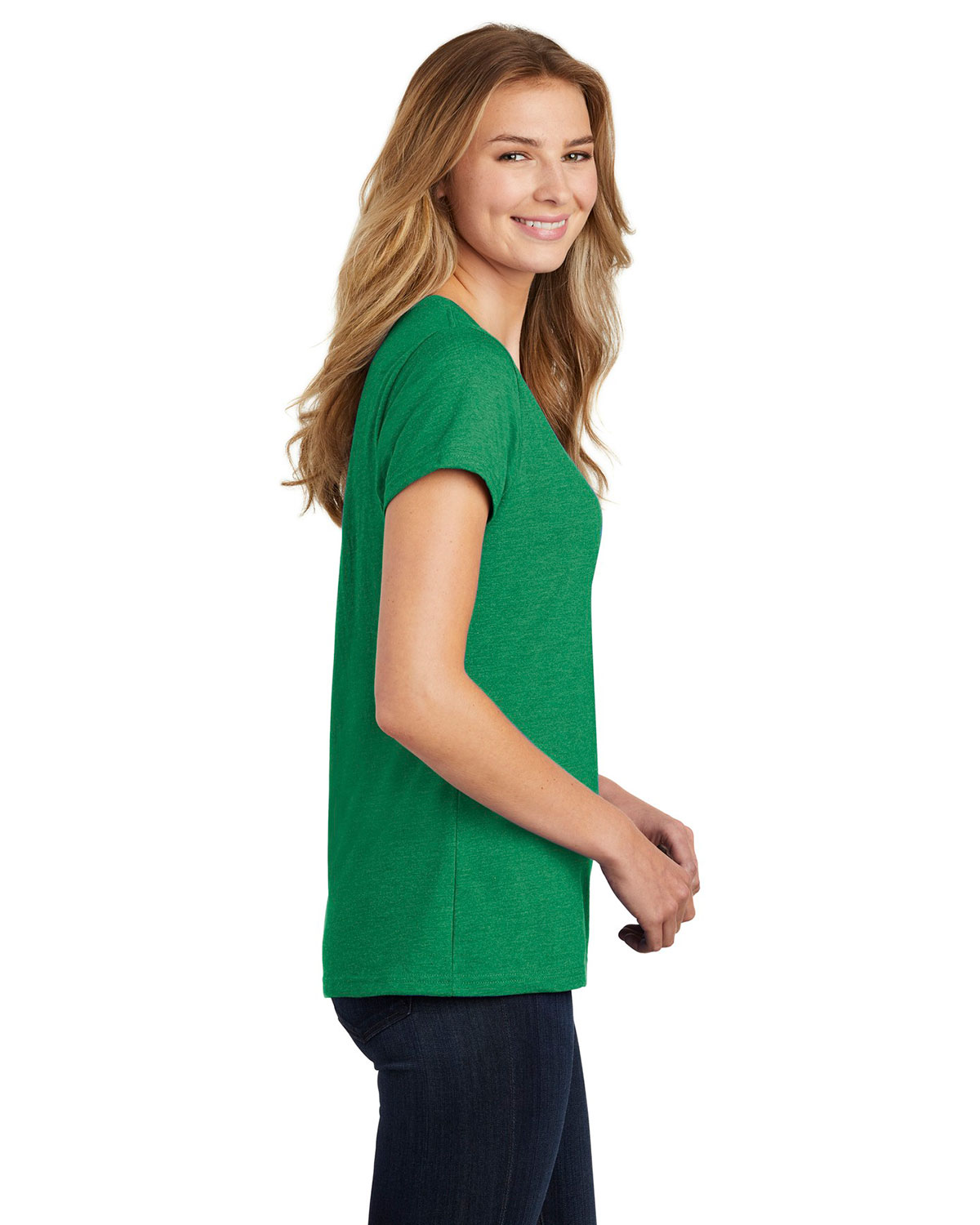 Port & Company LPC455V Women's Fan Favorite Blend V-Neck Tee view 3