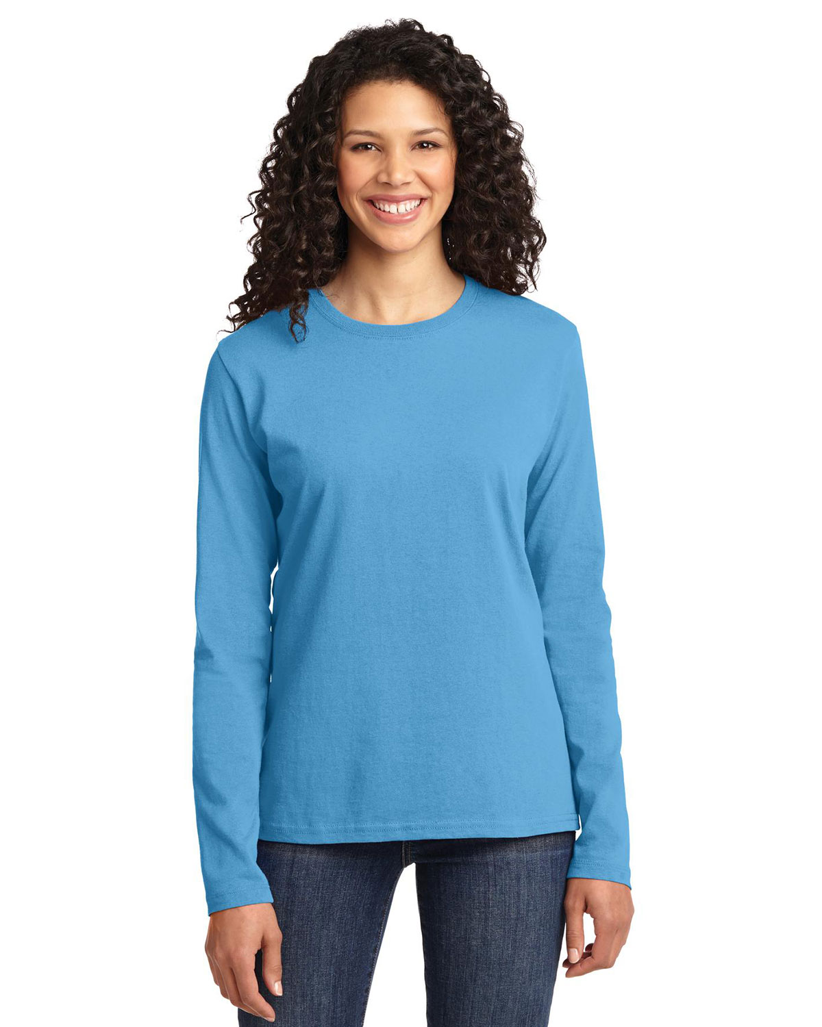 Port & Company LPC54LS Women's Long Sleeve Core Cotton Tee