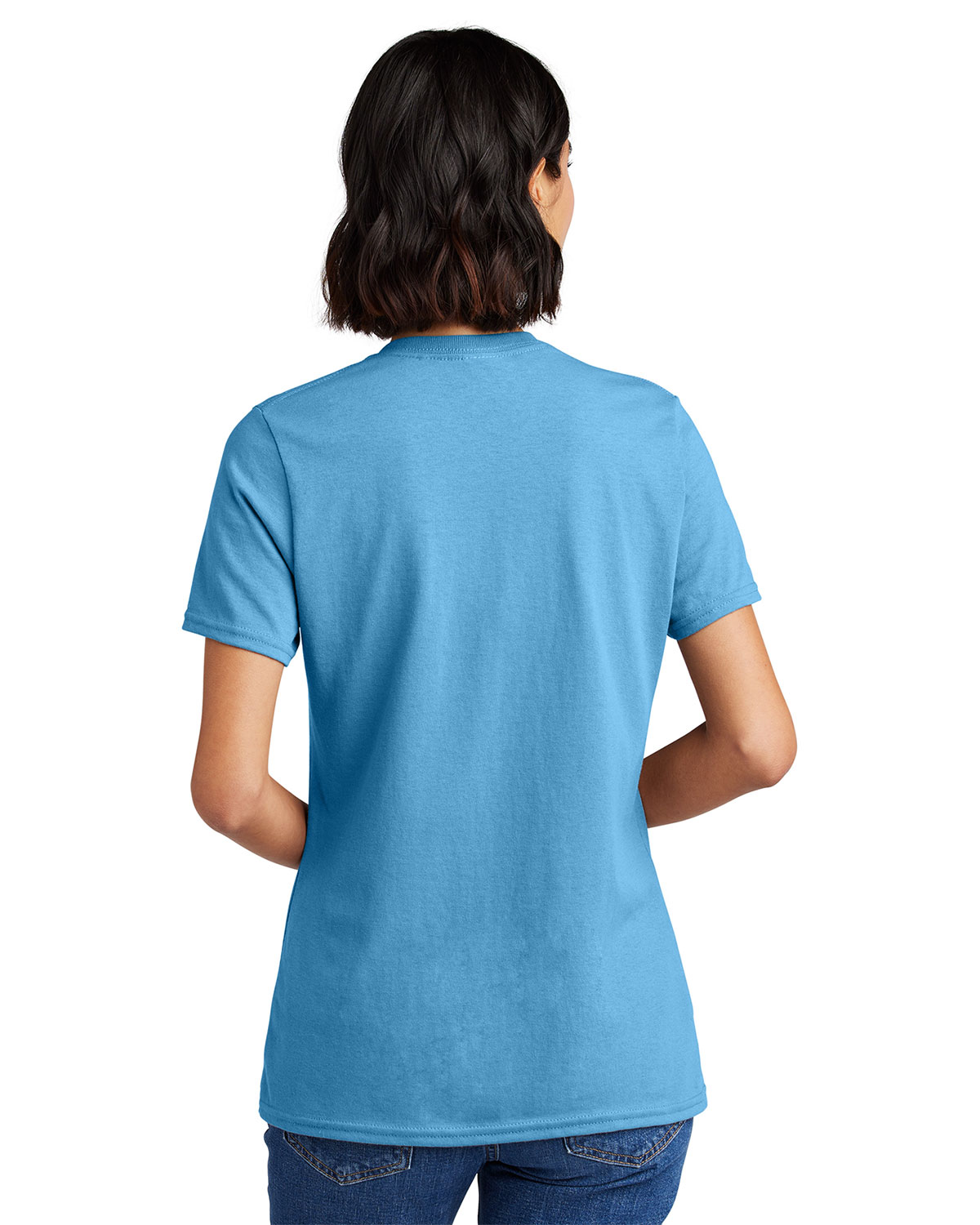 Port & Company LPC54V Women's Core Cotton V-Neck Tee view 2