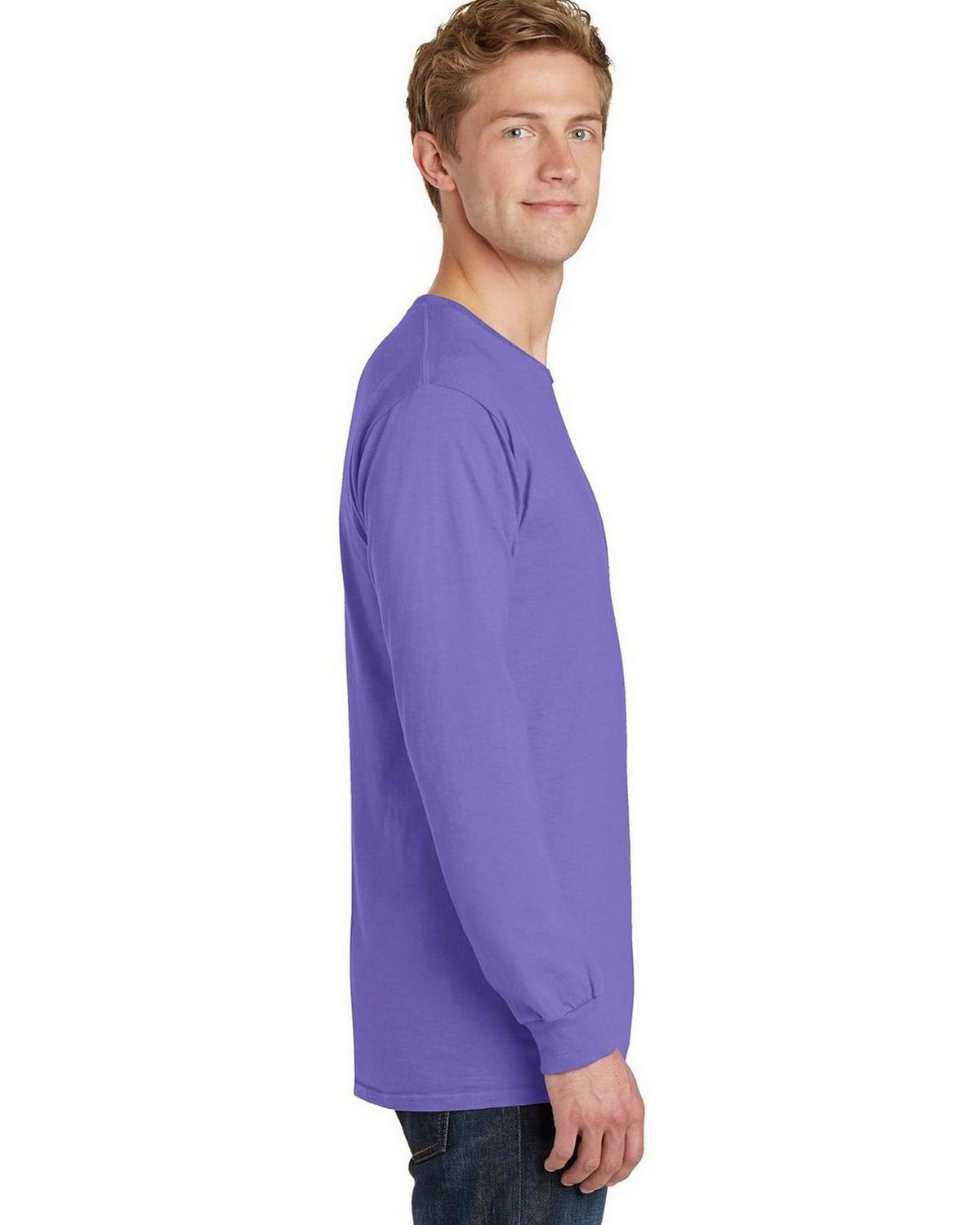 Port & Company PC099LS Beach Wash Garment-Dyed Long Sleeve Tee view 3