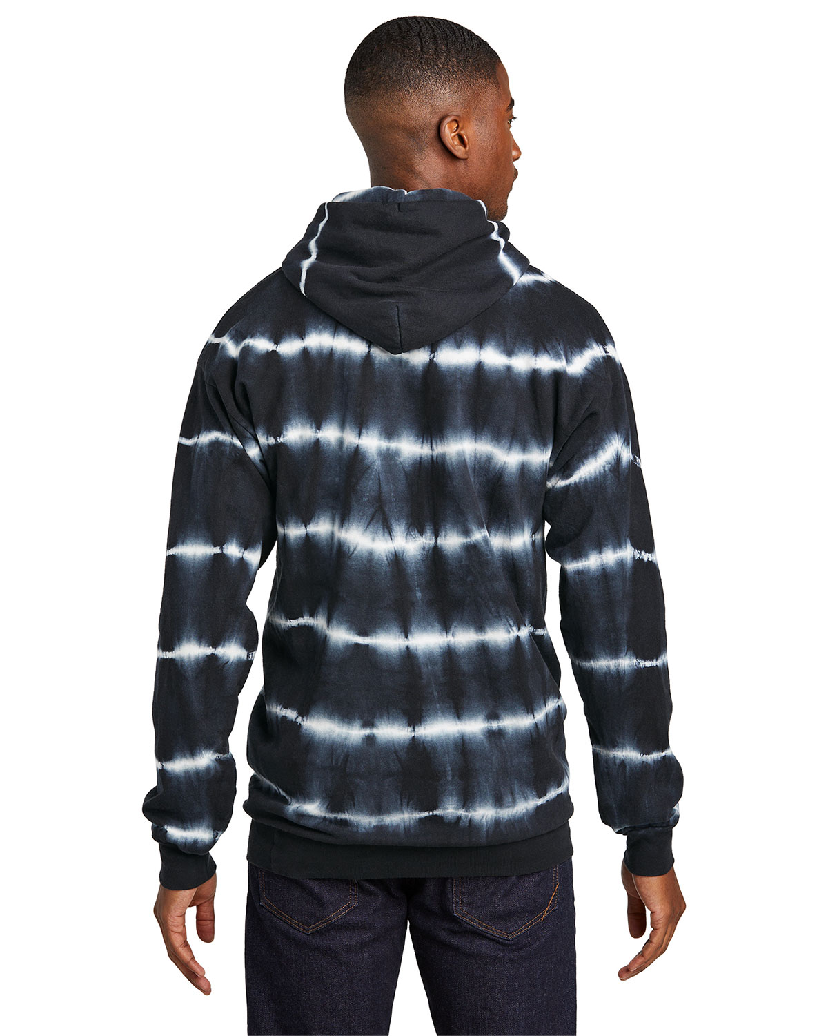 Port & Company PC143 Allover Stripe Tie-Dye Fleece view 2