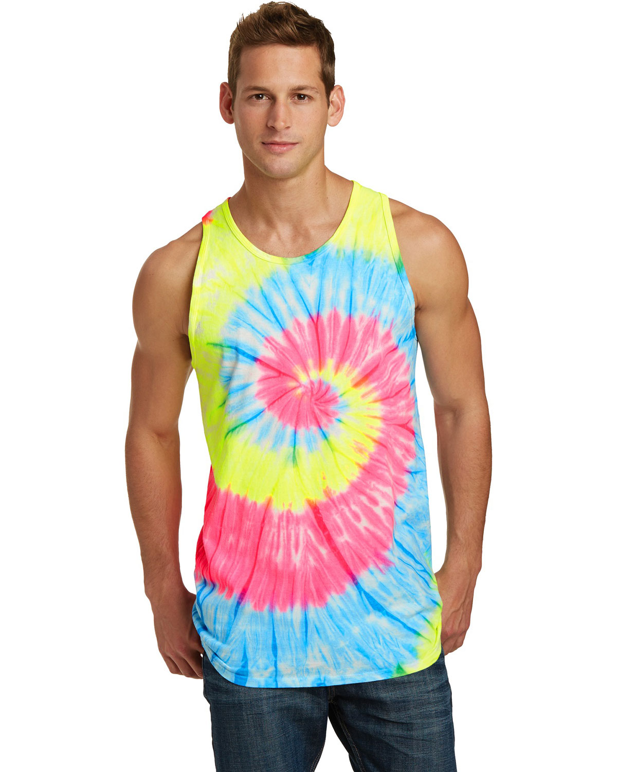 Port & Company PC147TT Tie-Dye Tank Top