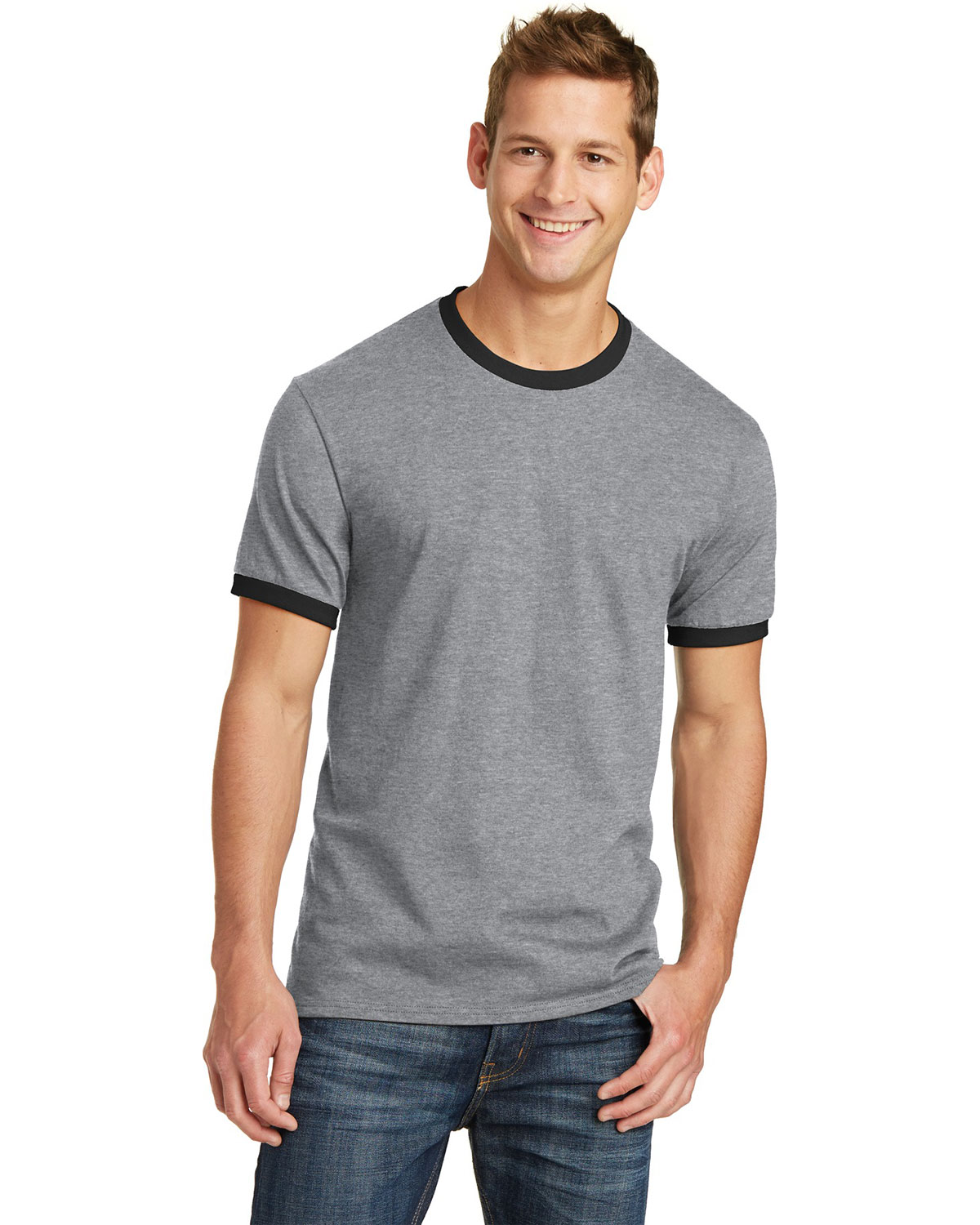 Port & Company PC54R Core Cotton Ringer Tee