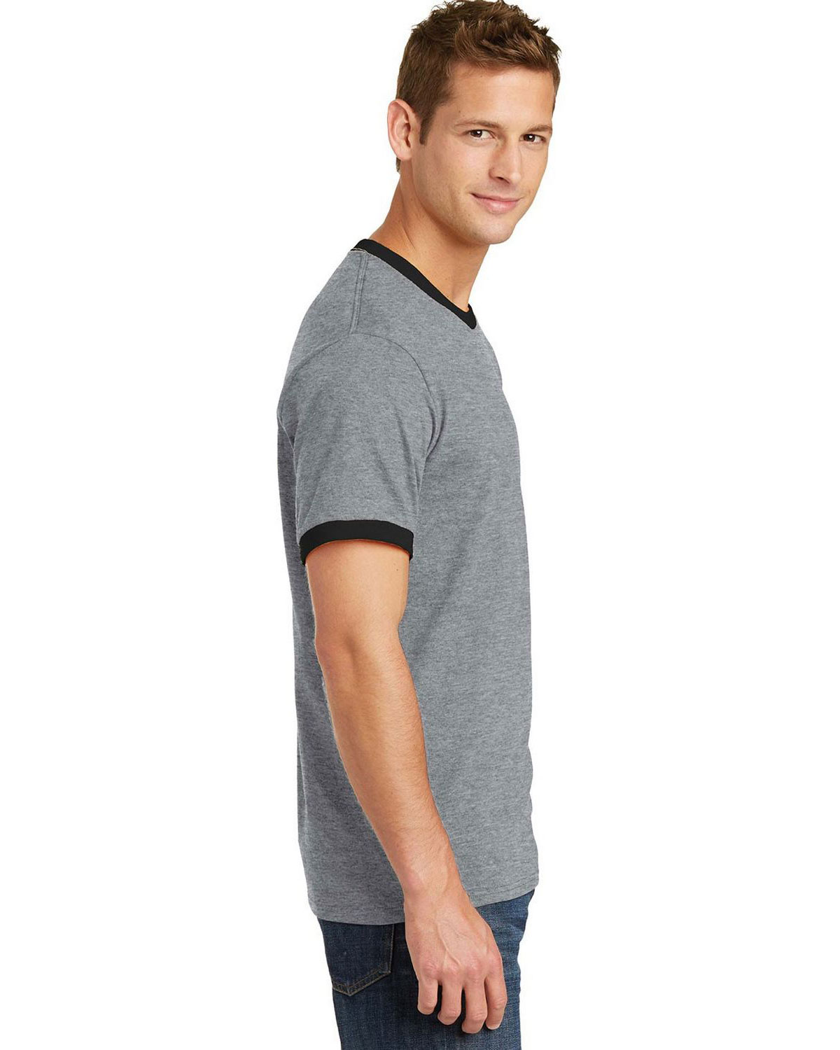 Port & Company PC54R Core Cotton Ringer Tee view 3