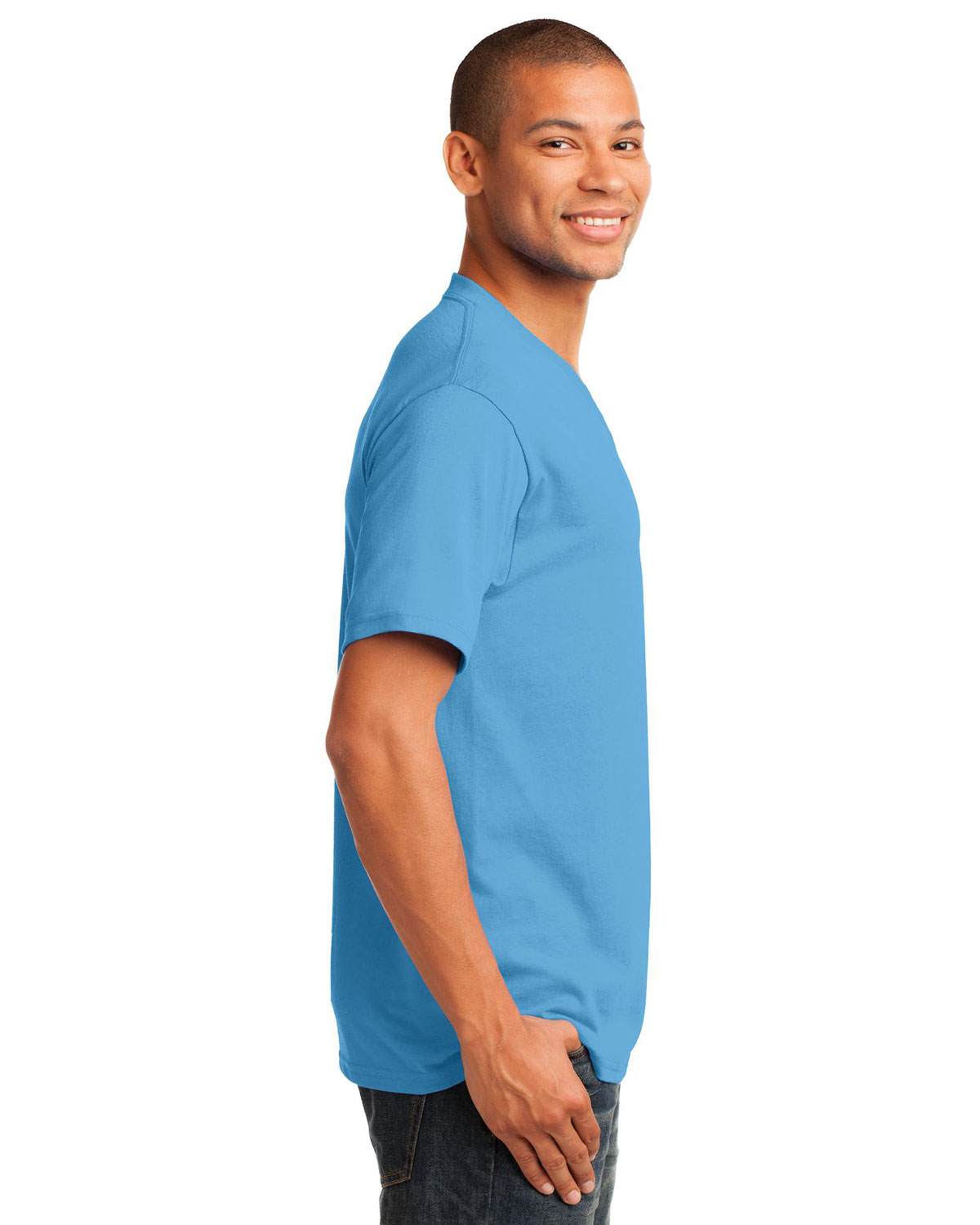 Port & Company PC54V Core Cotton V-Neck Tee view 3