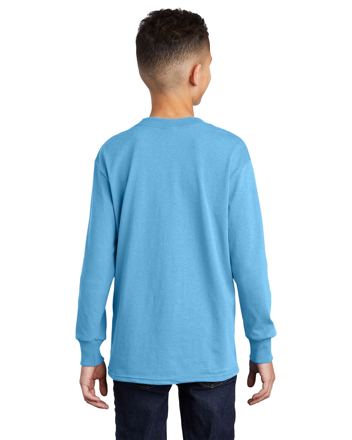 Port & Company PC54YLS Youth Long Sleeve Core Cotton Tee view 2