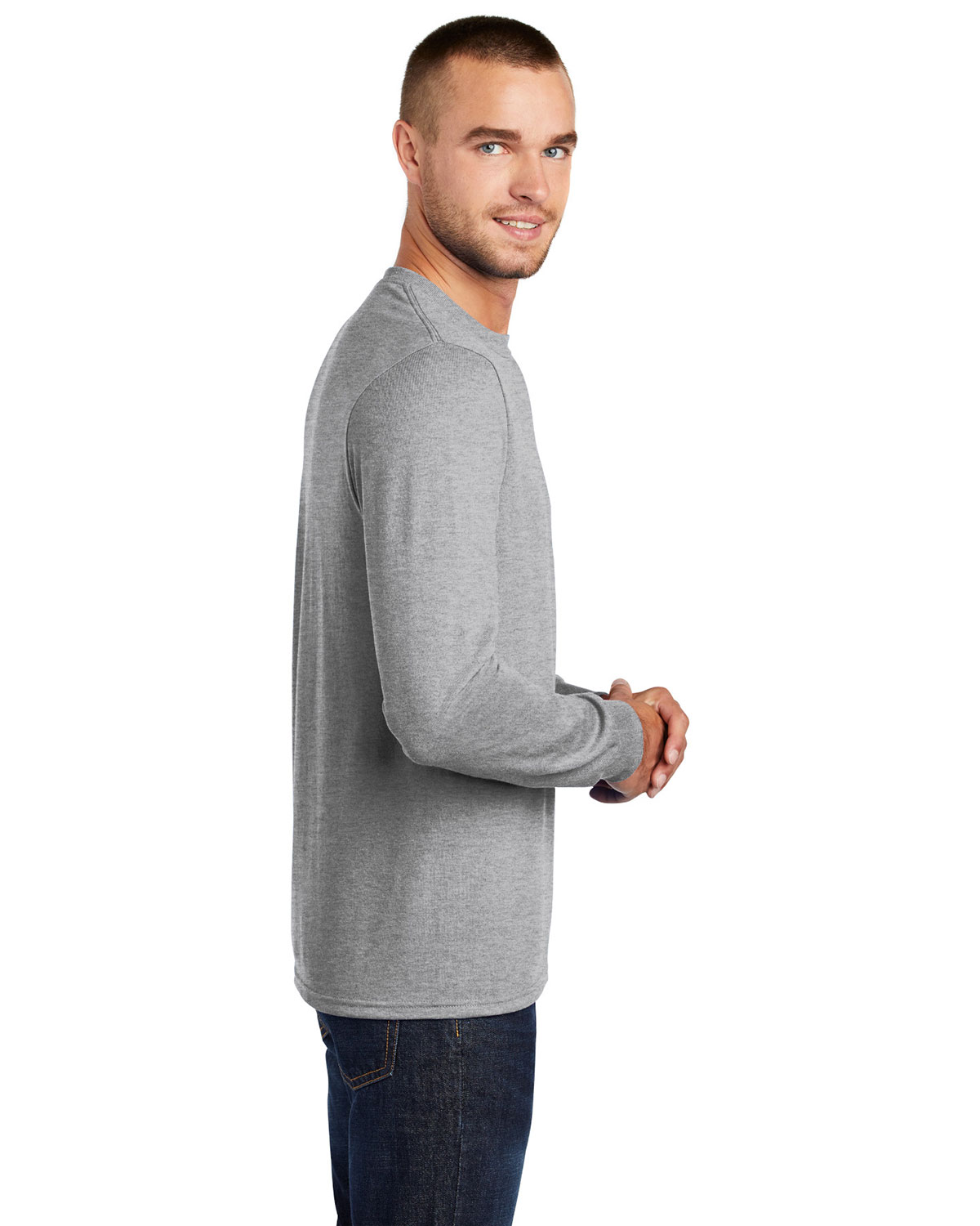 Port & Company PC55LST Tall Long Sleeve Core Blend Tee view 3