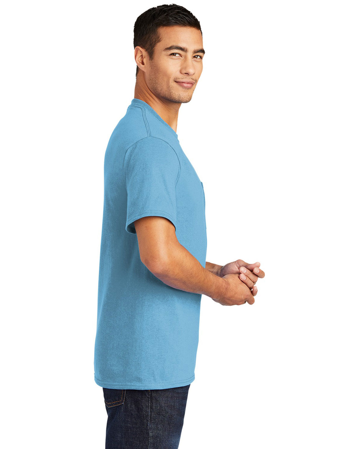 Port & Company PC55P Core Blend Pocket Tee view 3