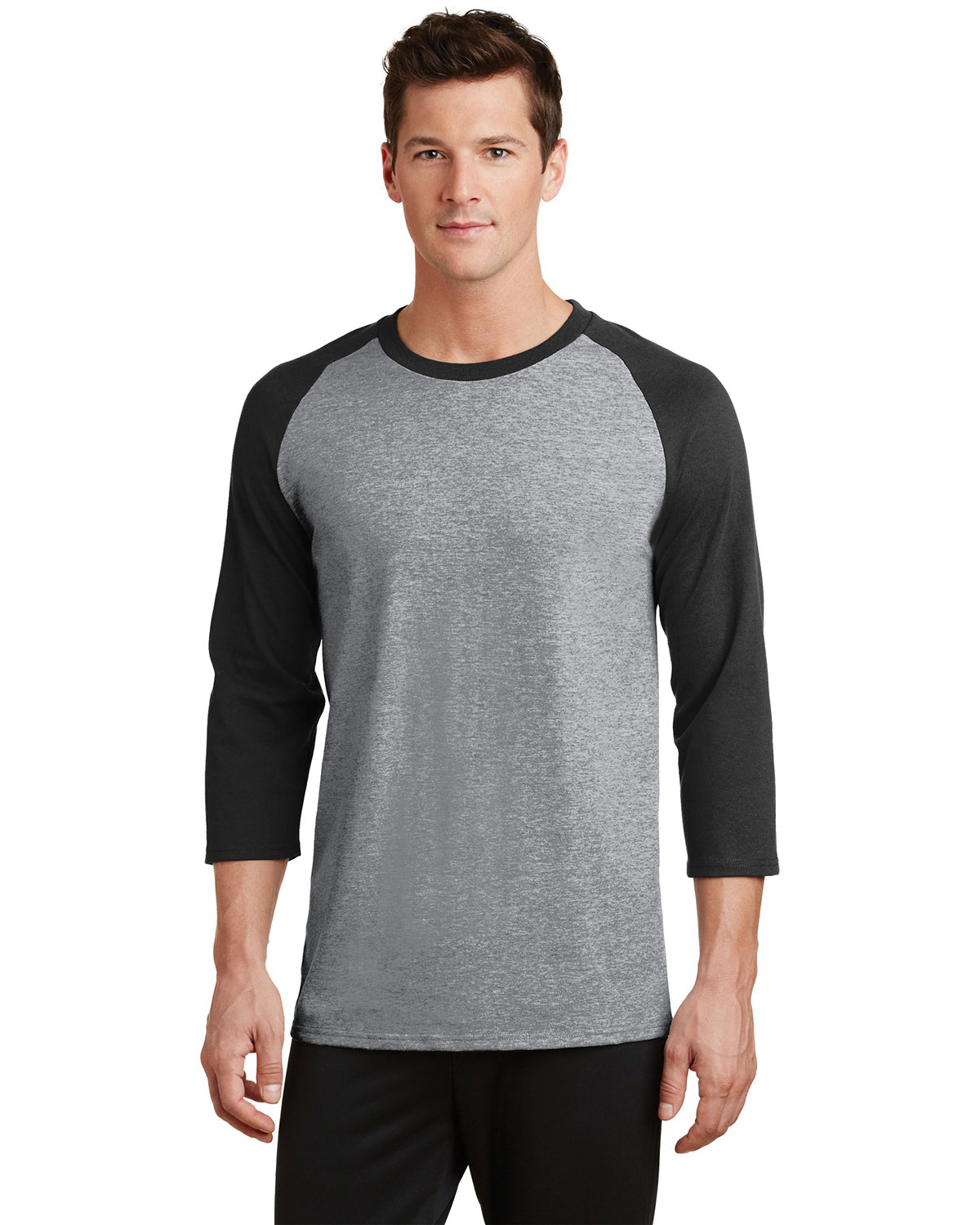 Port & Company PC55RS Core Blend 3/4-Sleeve Raglan Tee