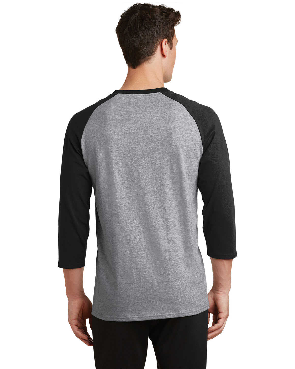 Port & Company PC55RS Core Blend 3/4-Sleeve Raglan Tee view 2