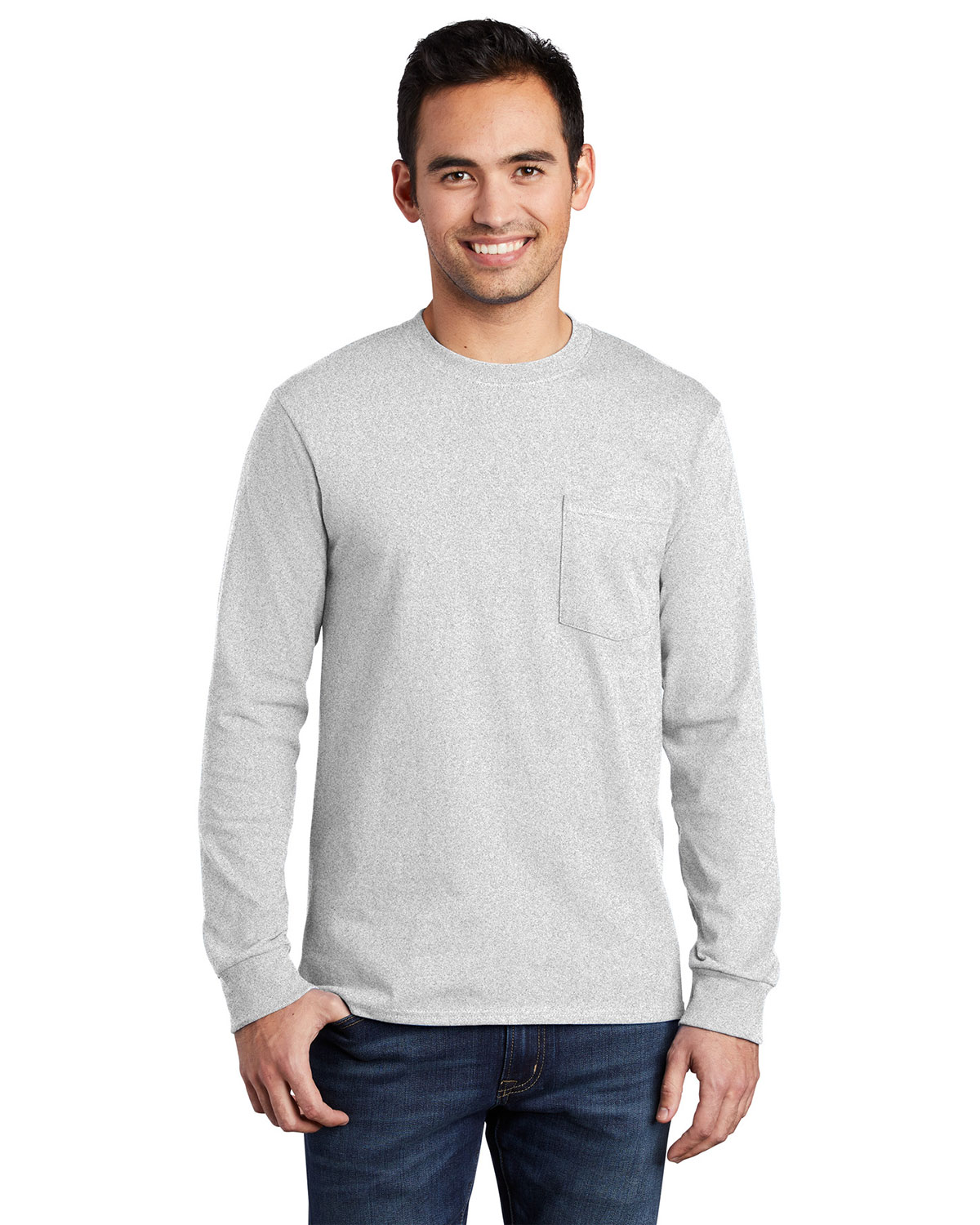 Port & Company PC61LSP Long Sleeve Essential Pocket Tee