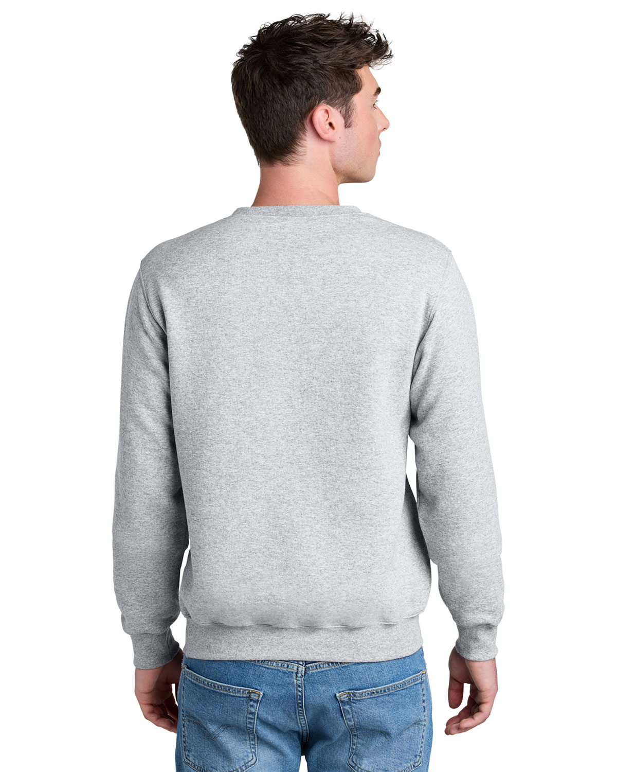 Port & Company PC78PKT Core Fleece Crewneck Pocket Sweatshirt view 2