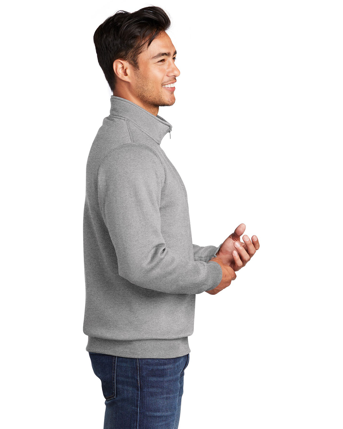 Port & Company PC78Q Core Fleece 1/4-Zip Pullover Sweatshirt view 3