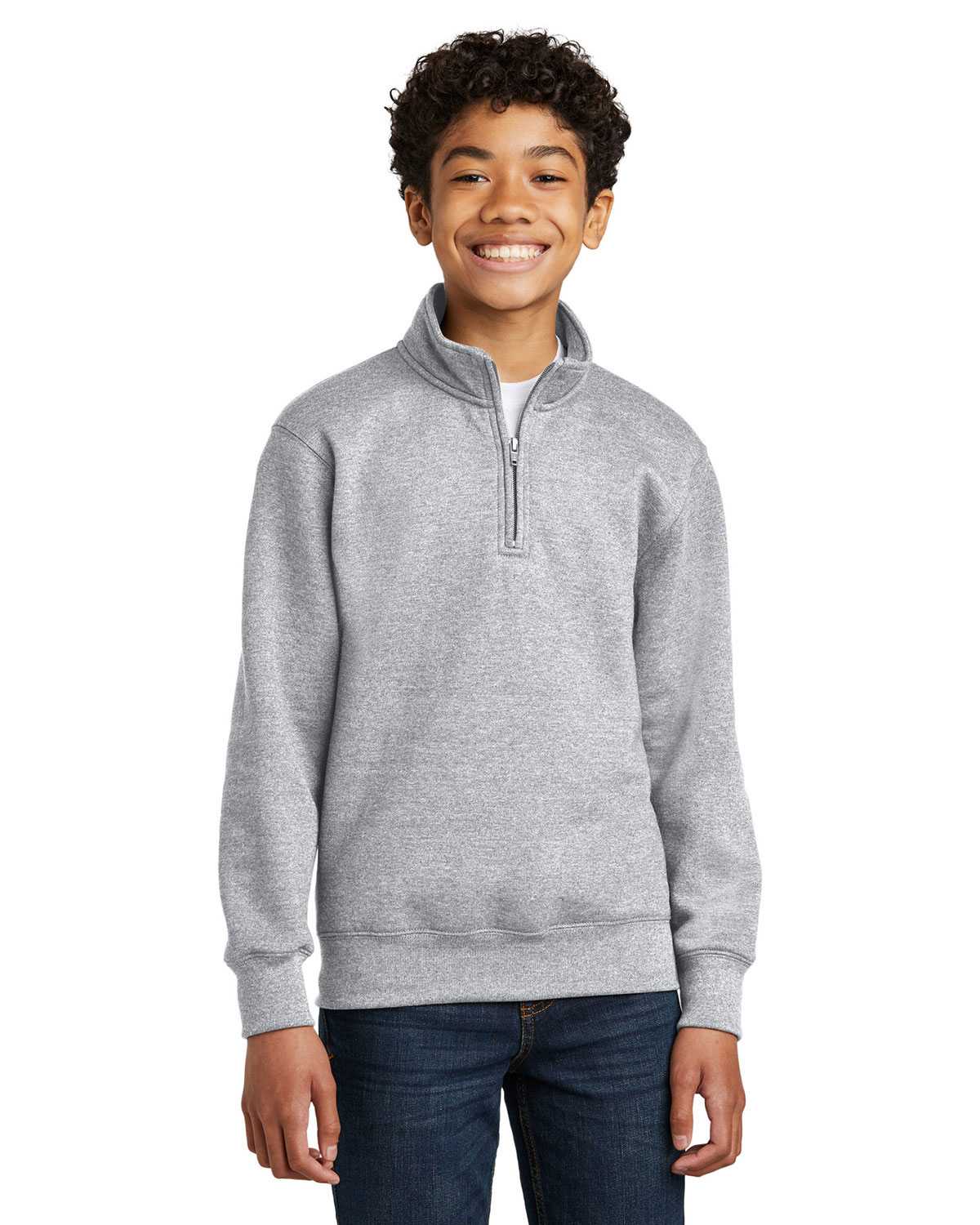 Port & Company PC78YQ Youth Core Fleece 1/4-Zip Pullover Sweatshirt