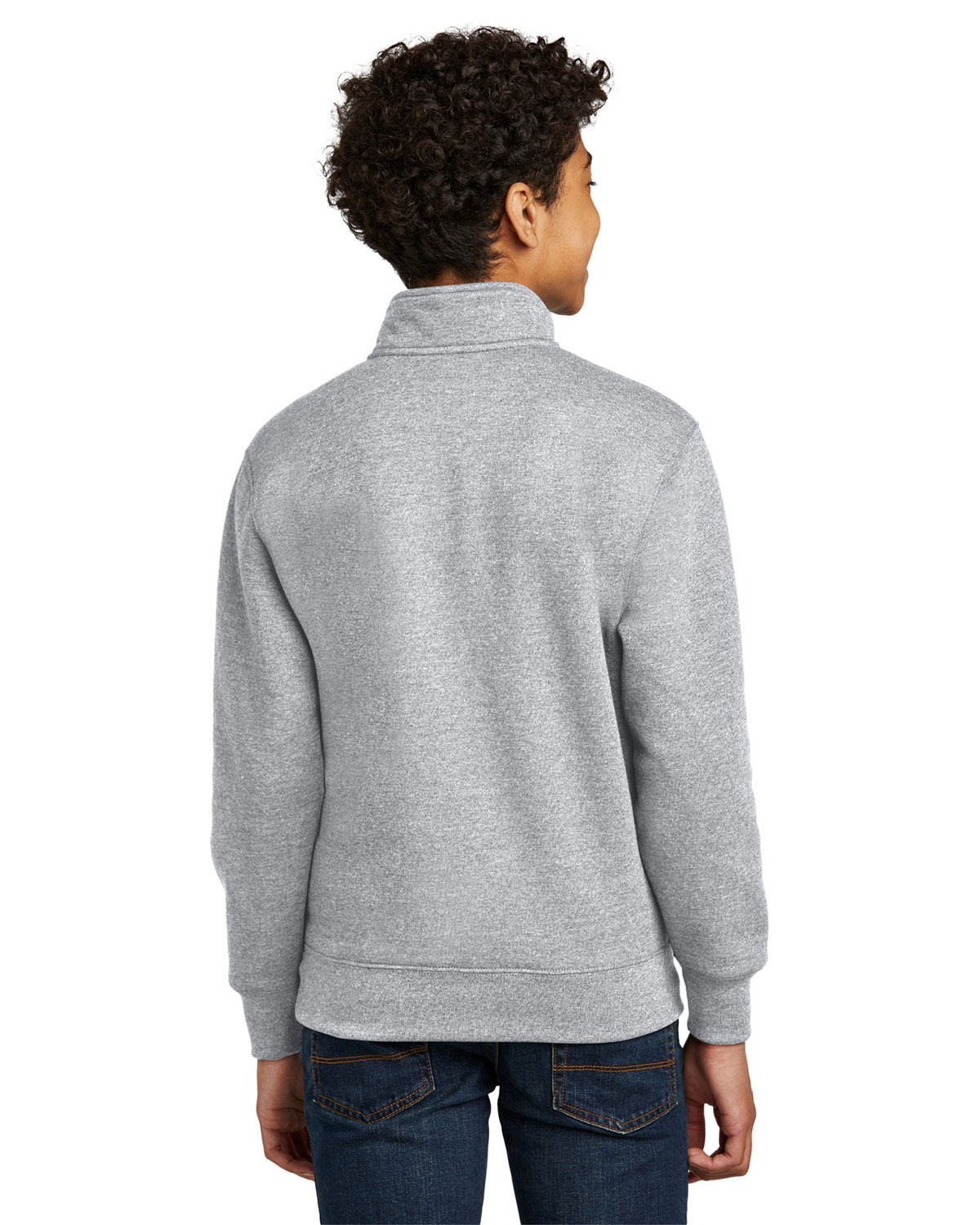 Port & Company PC78YQ Youth Core Fleece 1/4-Zip Pullover Sweatshirt view 2