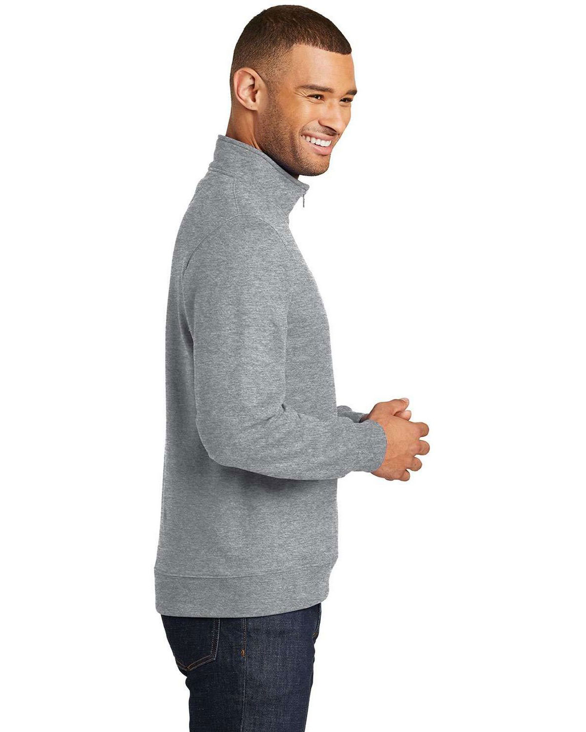 Port & Company PC850Q Fan Favorite Fleece 1/4-Zip Pullover Sweatshirt view 3