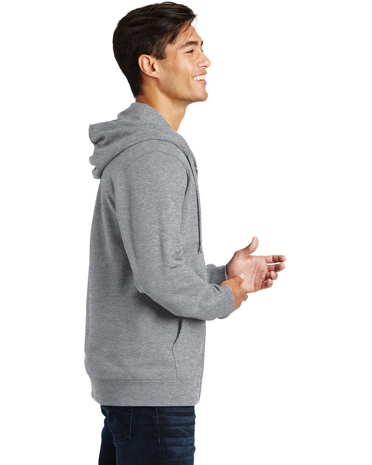 Port & Company PC850ZH Fan Favorite Fleece Full-Zip Hooded Sweatshirt view 3