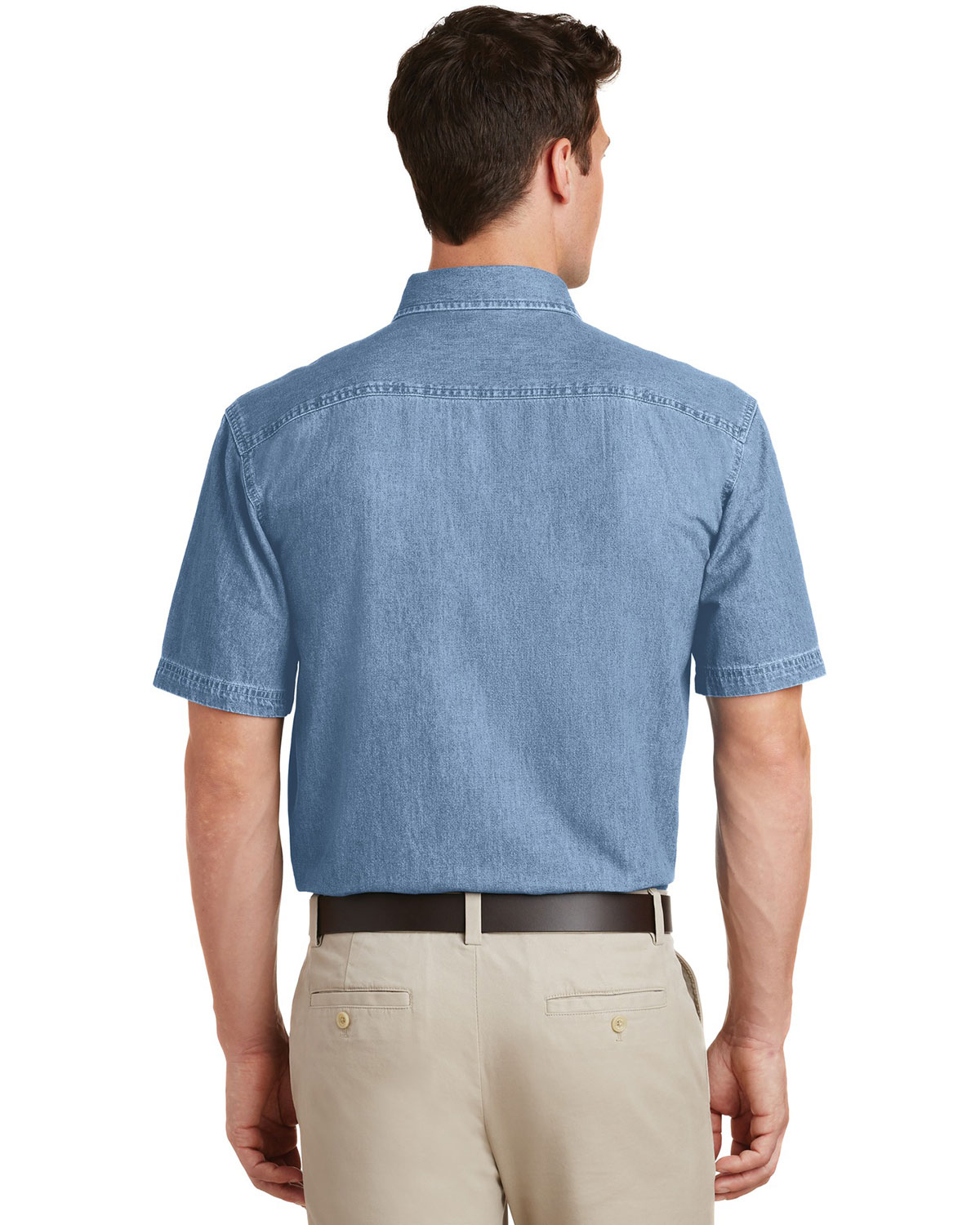 Port & Company SP11 Short Sleeve Value Denim Shirt view 2
