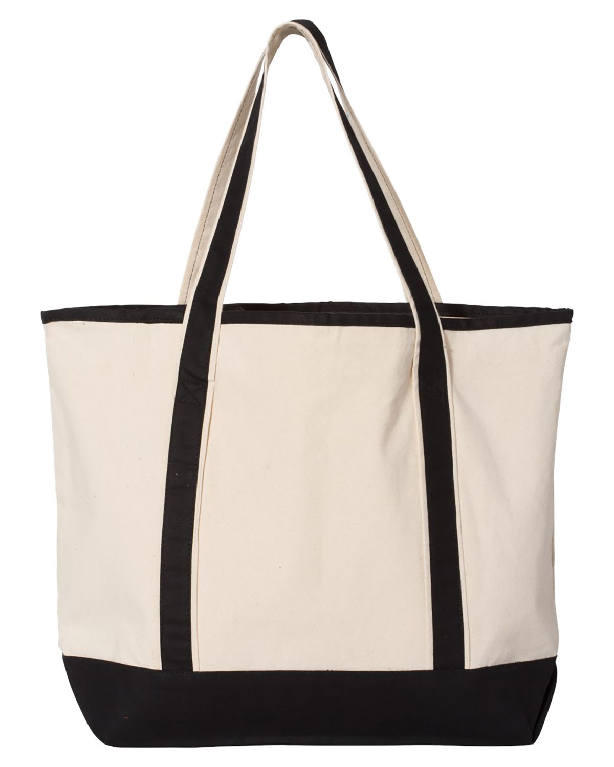 Q-Tees Q1500 34.6L Large Canvas Deluxe Tote view 2