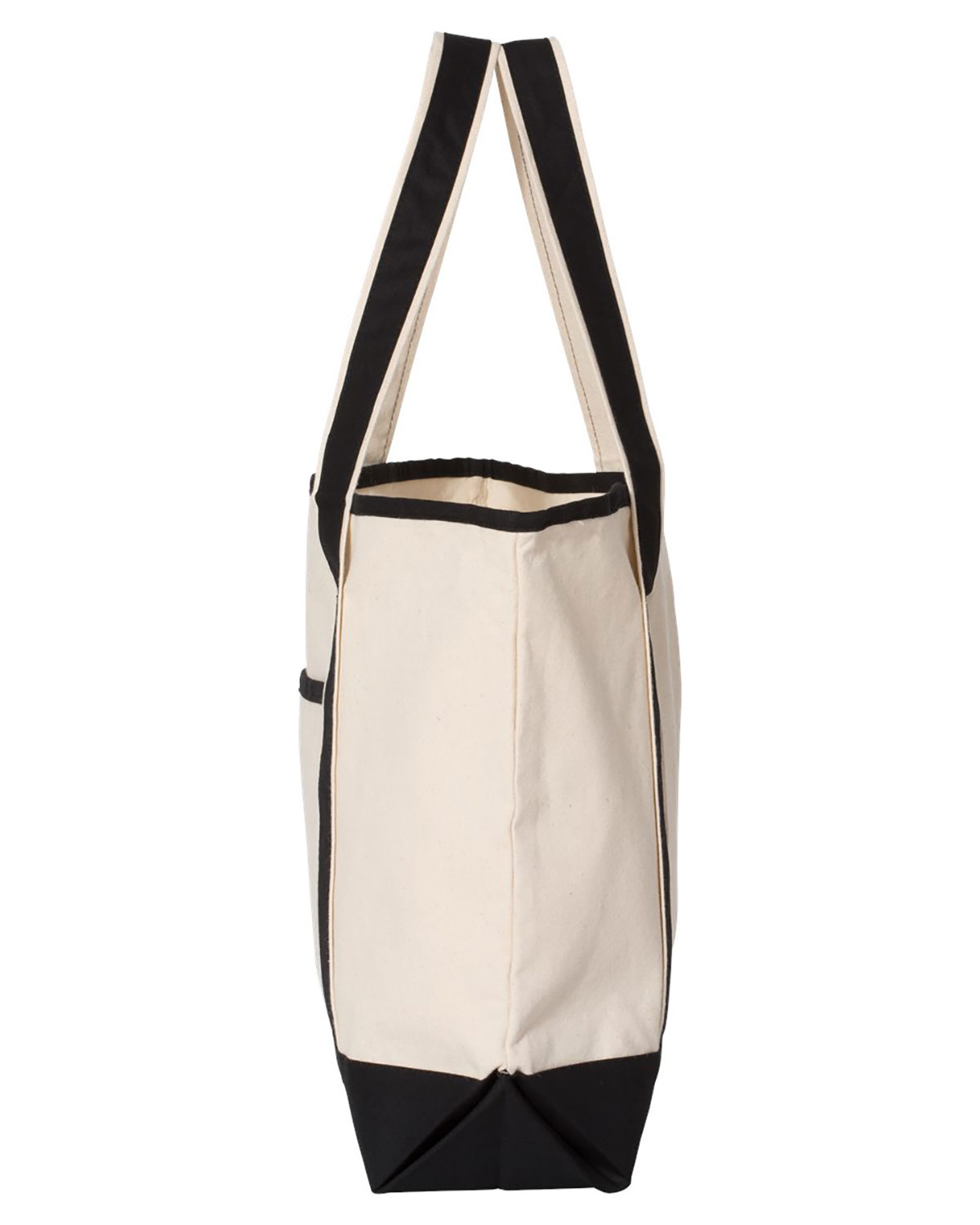 Q-Tees Q1500 34.6L Large Canvas Deluxe Tote view 3