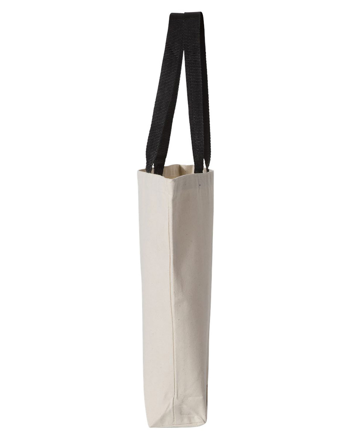 Q-Tees Q4400 11L Canvas Tote with Contrast-Color Handles view 3