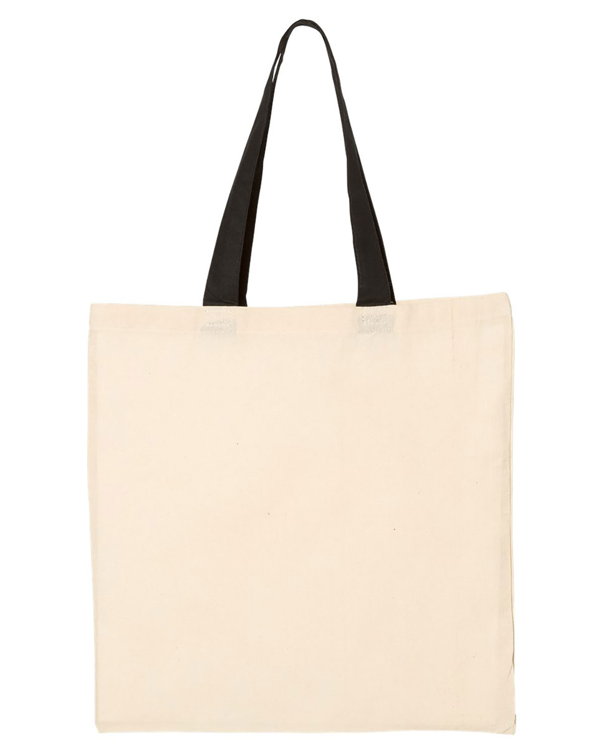 Q-Tees QTB6000 Economical Tote with Contrast-Color Handles