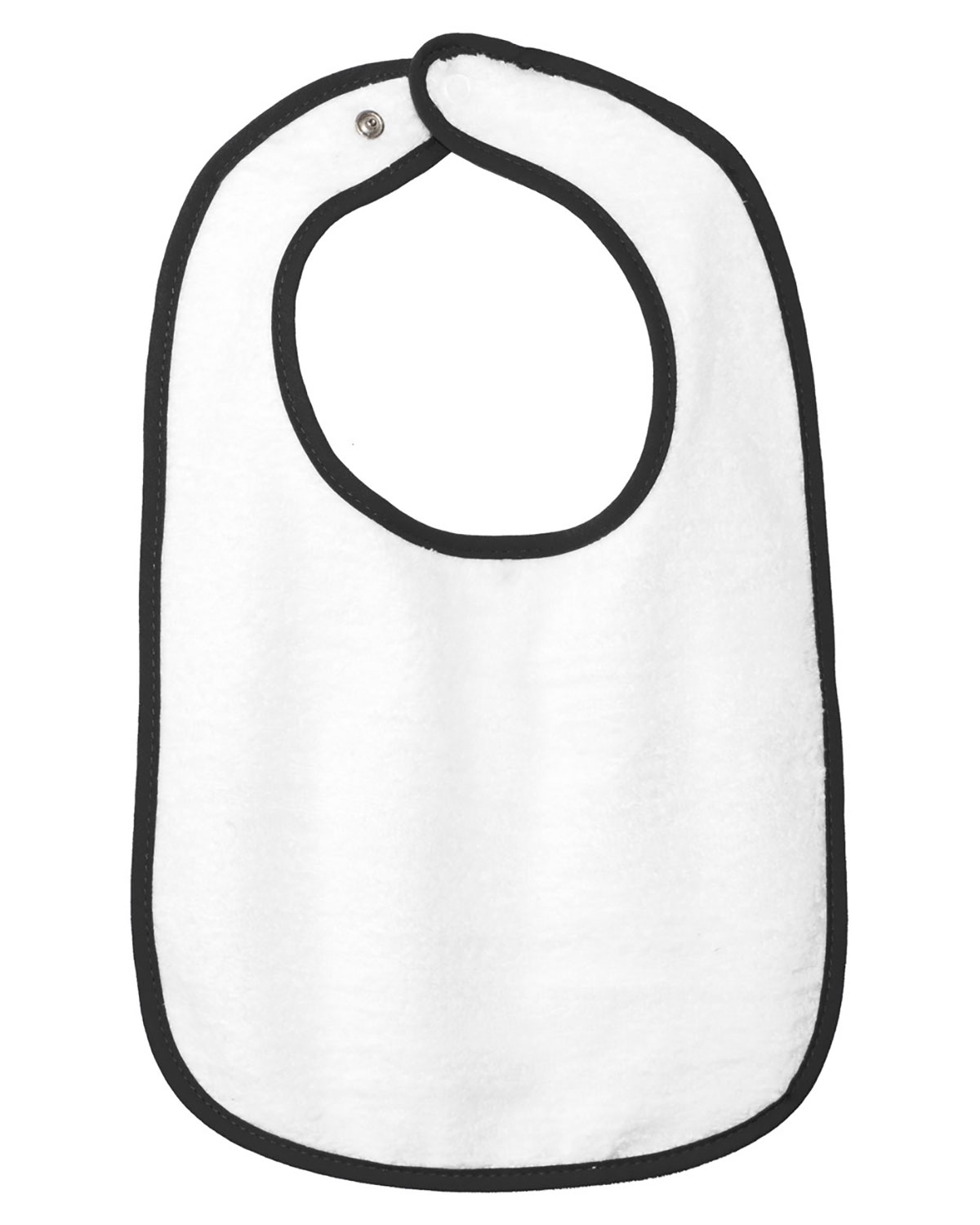 Rabbit Skins RS1003 Infant Contrast Trim Terry Bib
