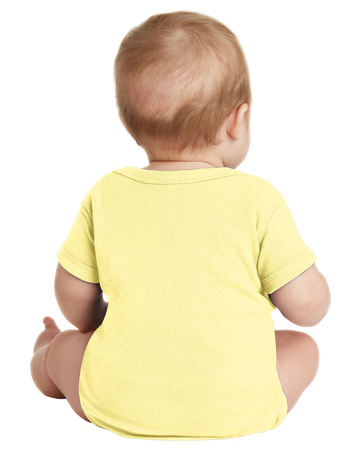 Rabbit Skins RS4400 Infant Short Sleeve Baby Rib Bodysuit view 2