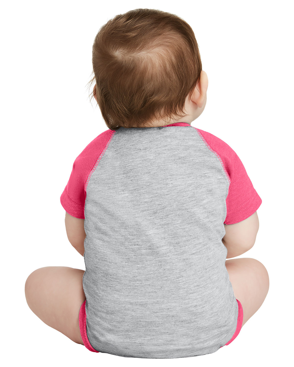 Rabbit Skins RS4430 Infant Baseball Fine Jersey Bodysuit view 2