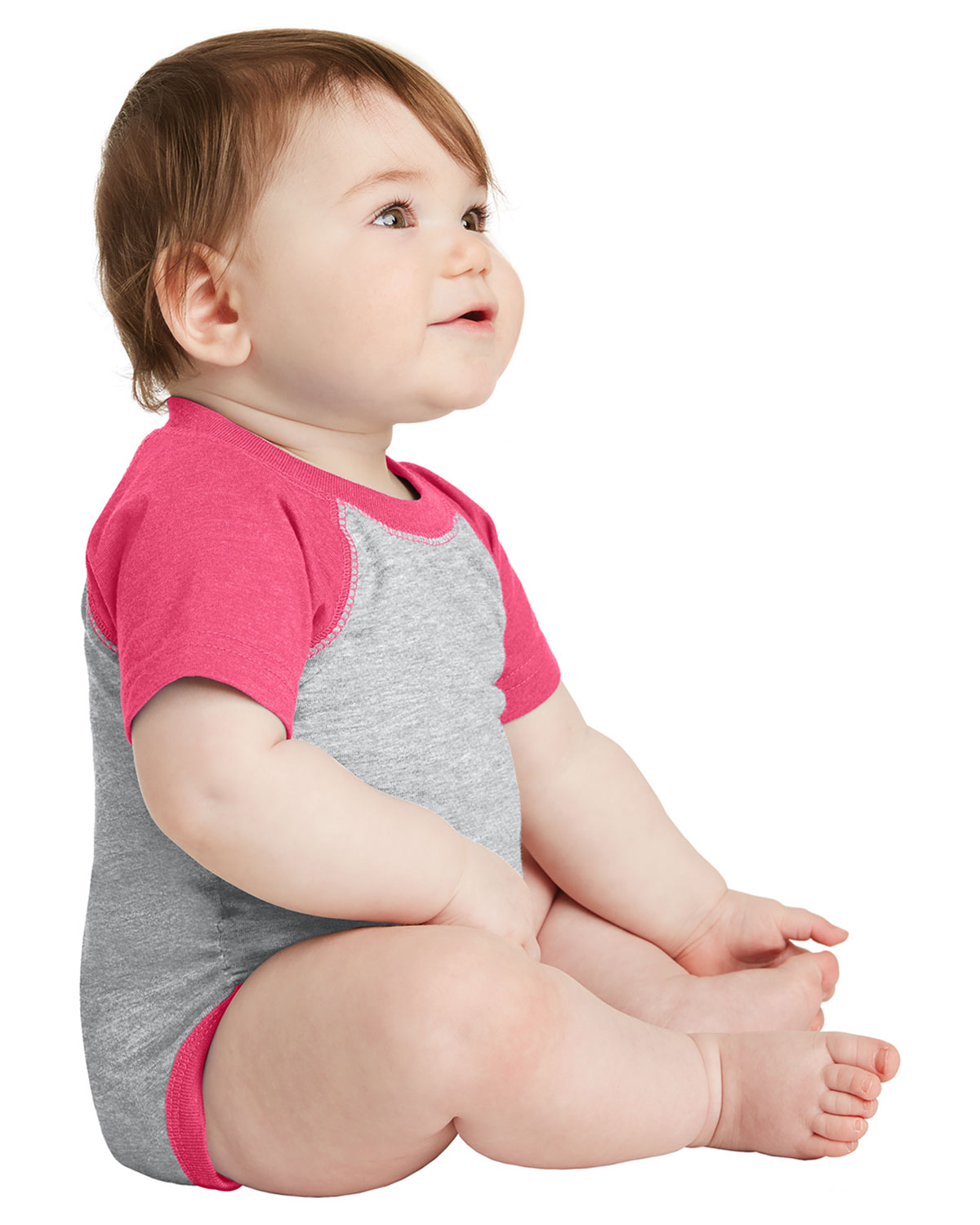 Rabbit Skins RS4430 Infant Baseball Fine Jersey Bodysuit view 3