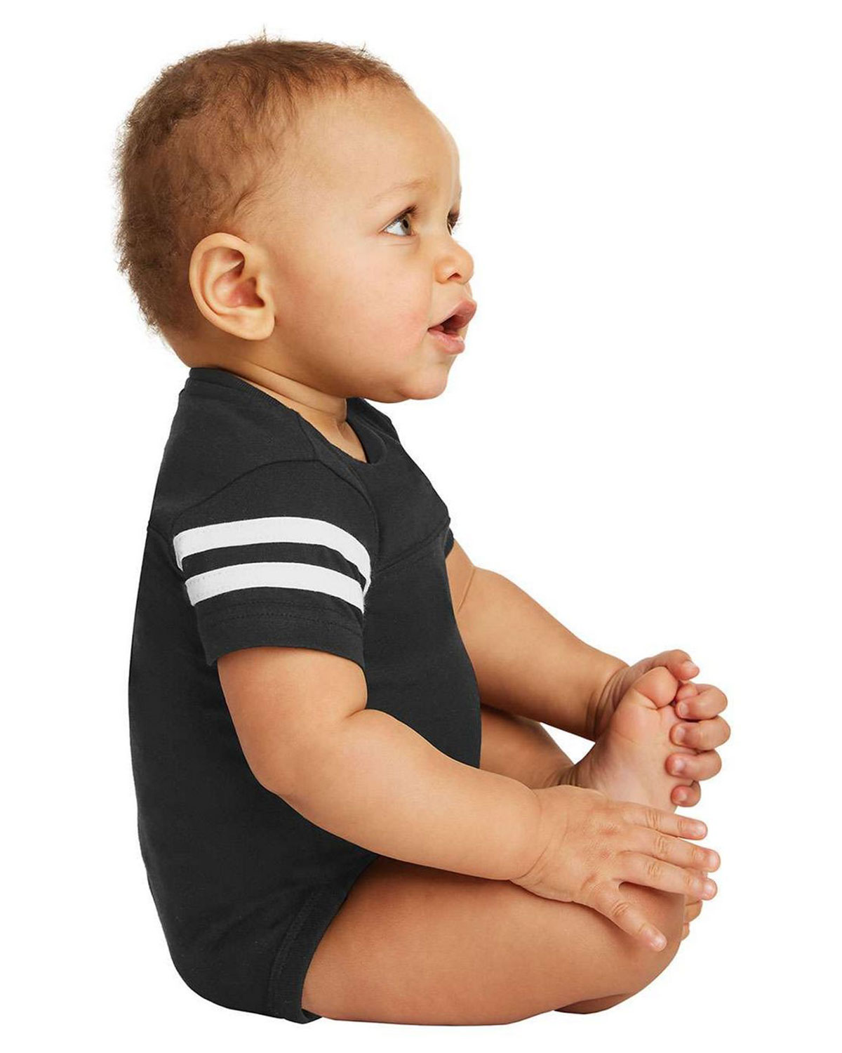 Rabbit Skins RS4437 Infant Football Fine Jersey Bodysuit view 3