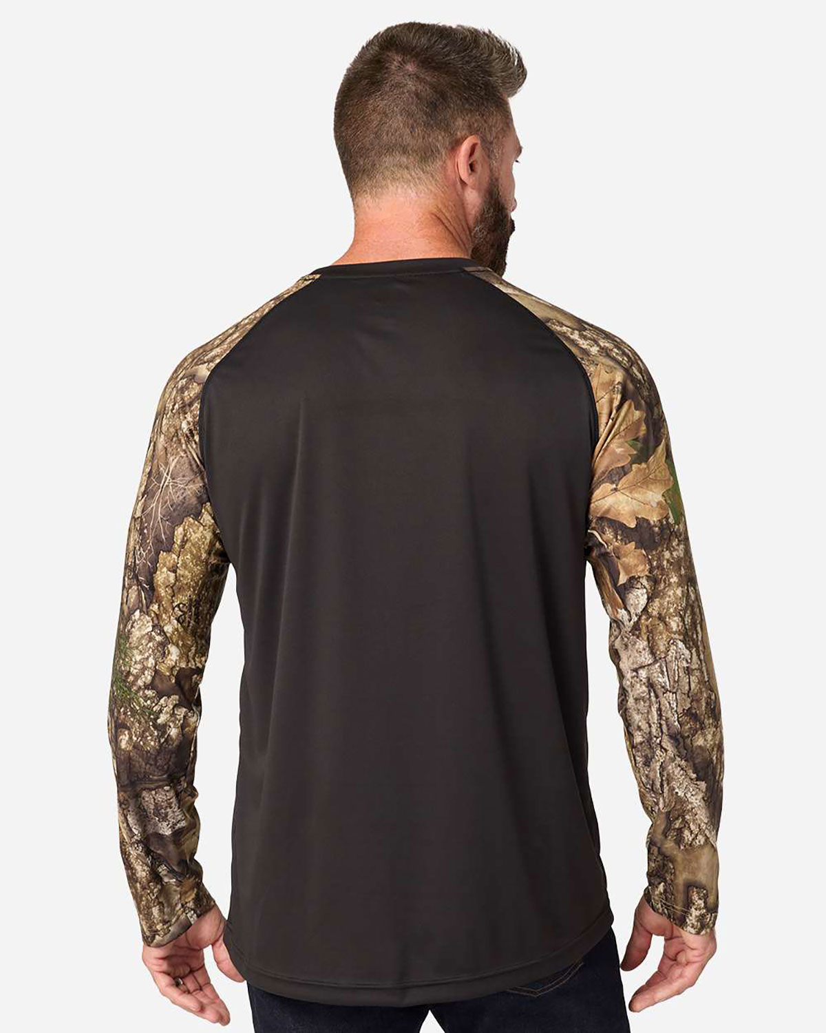 RealTree RT3104 Unisex Realtree� Performance Colorblocked Long Sleeve T-Shirt view 2