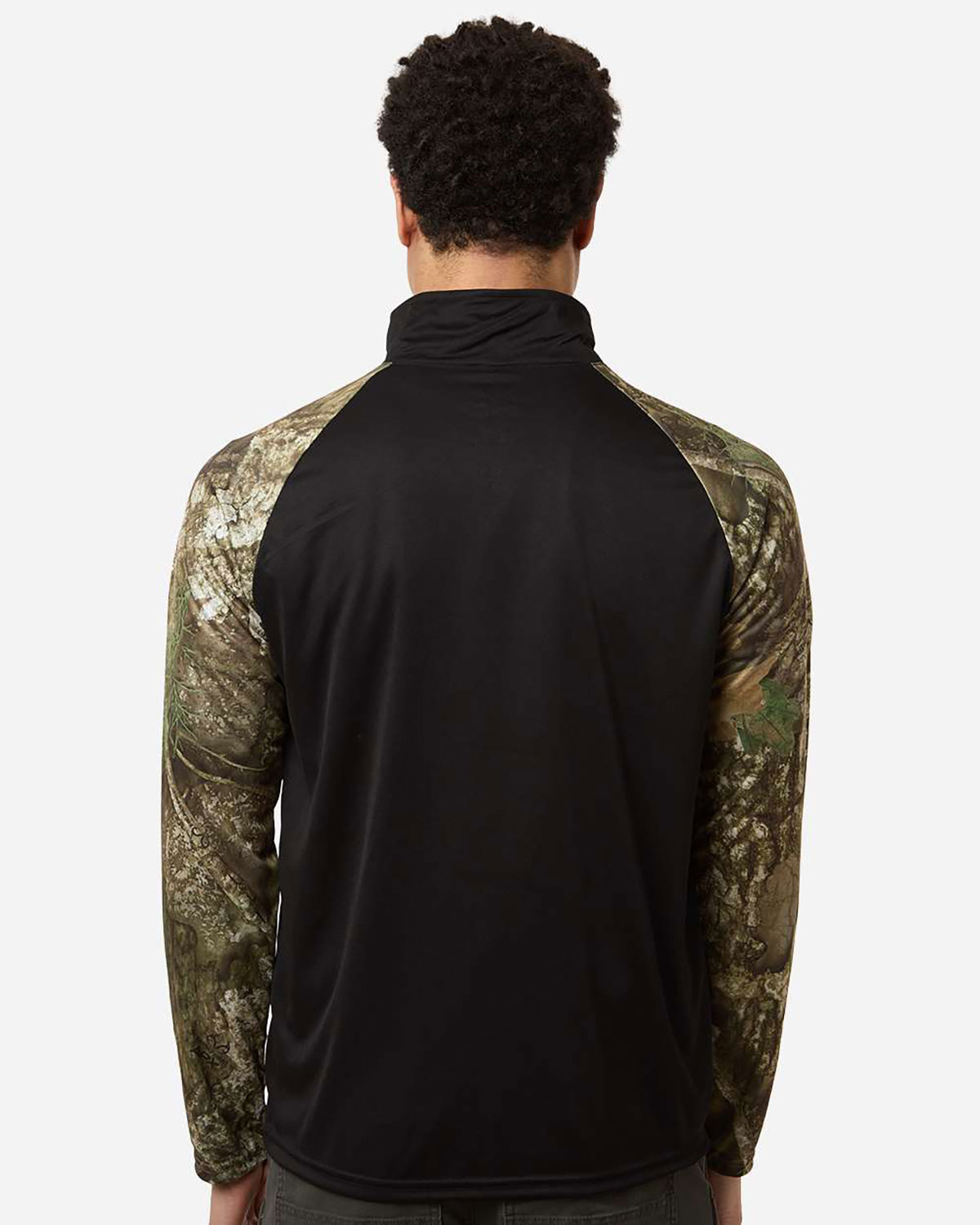 RealTree RT5703 Unisex Realtree� Performance Colorblocked Quarter-Zip Pullover view 2