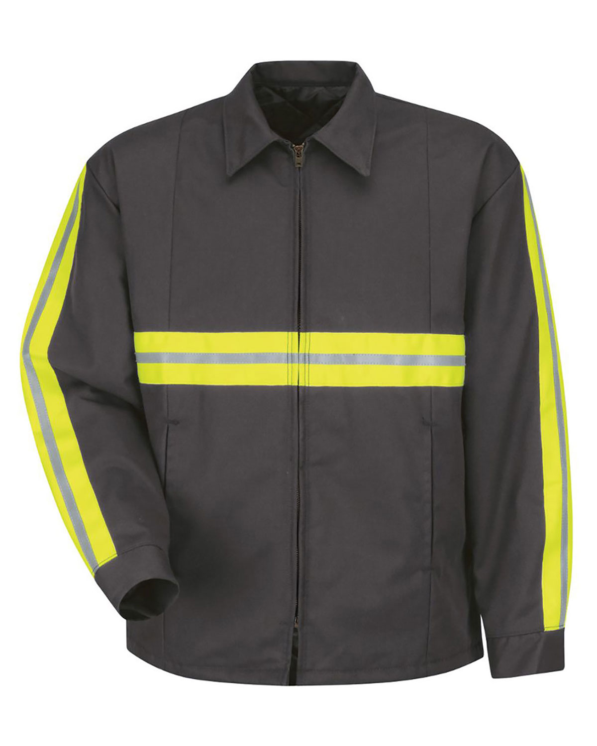 Red Kap JT50EN Men's Enhanced Visibility Perma-Lined Panel Jacket