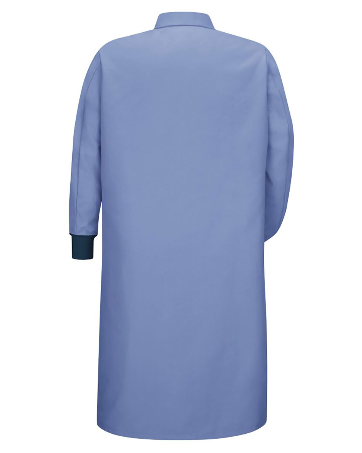 Red Kap KS60 Unisex Gripper-Front Pocketless Butcher Coat With Knit Cuffs view 2
