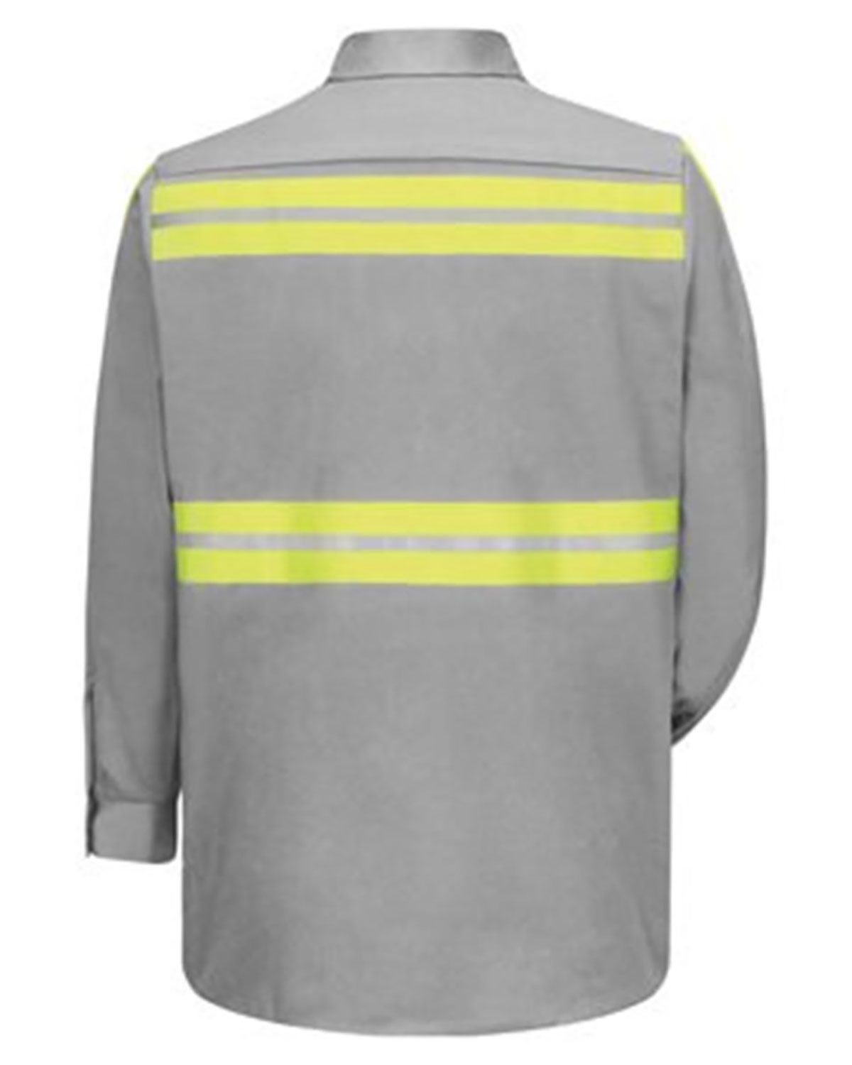 Red Kap SC30E Men's Enhanced Visibility Long Sleeve Cotton Work Shirt view 2