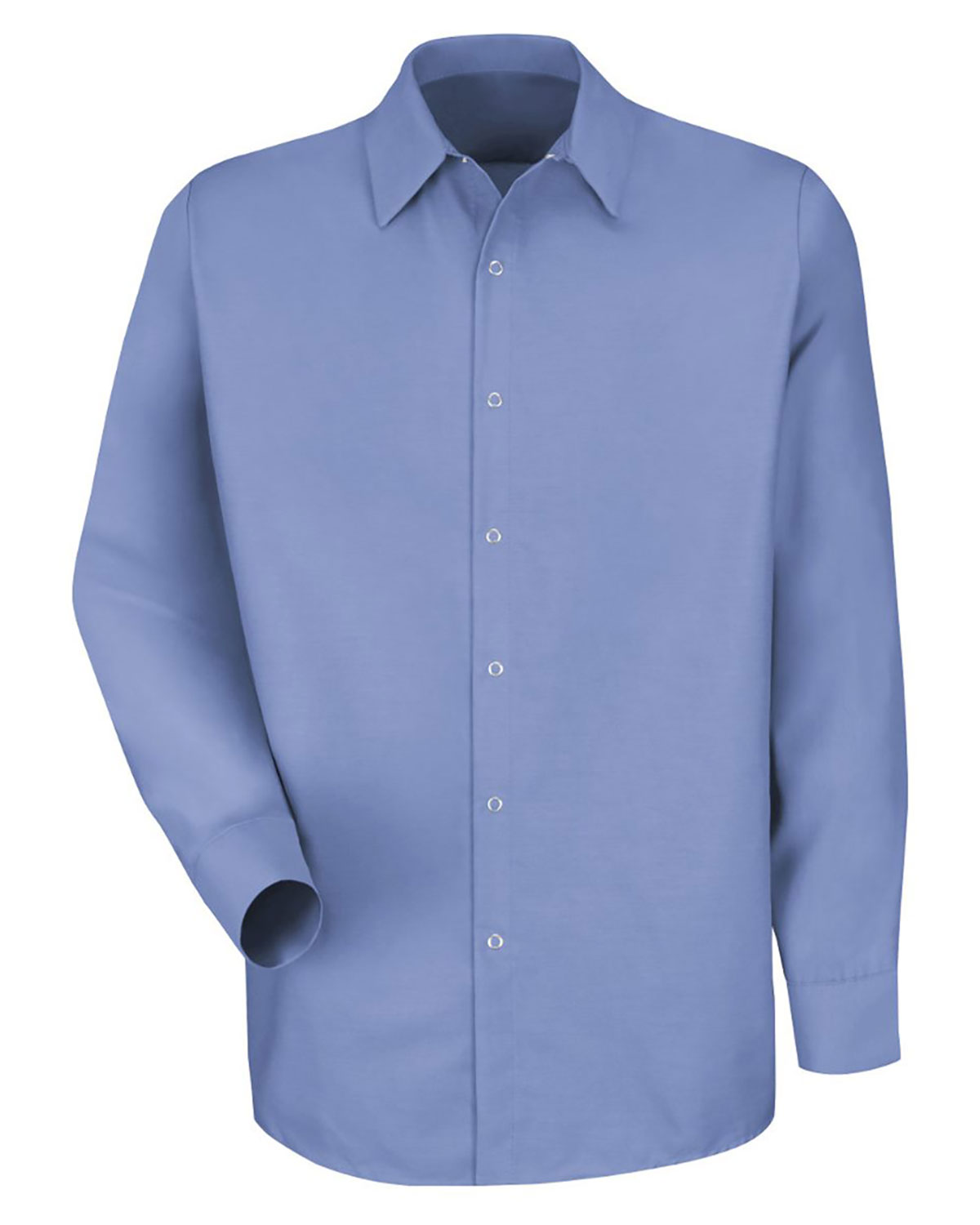 Red Kap SP16 Men's Specialized Pocketless Poplin Long Sleeve Work Shirt