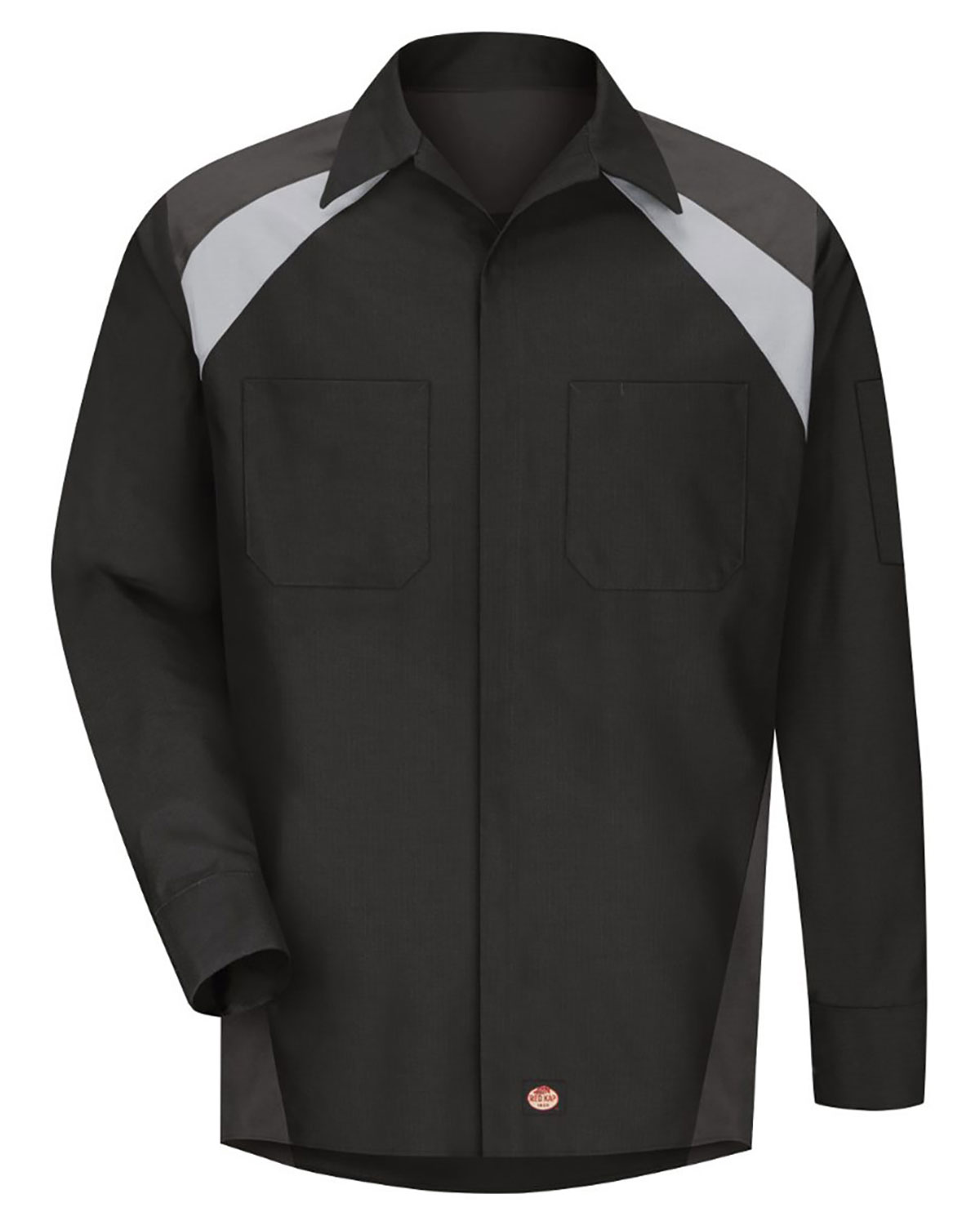 Red Kap SY18 Men's Long Sleeve Tri-Color Shop Shirt
